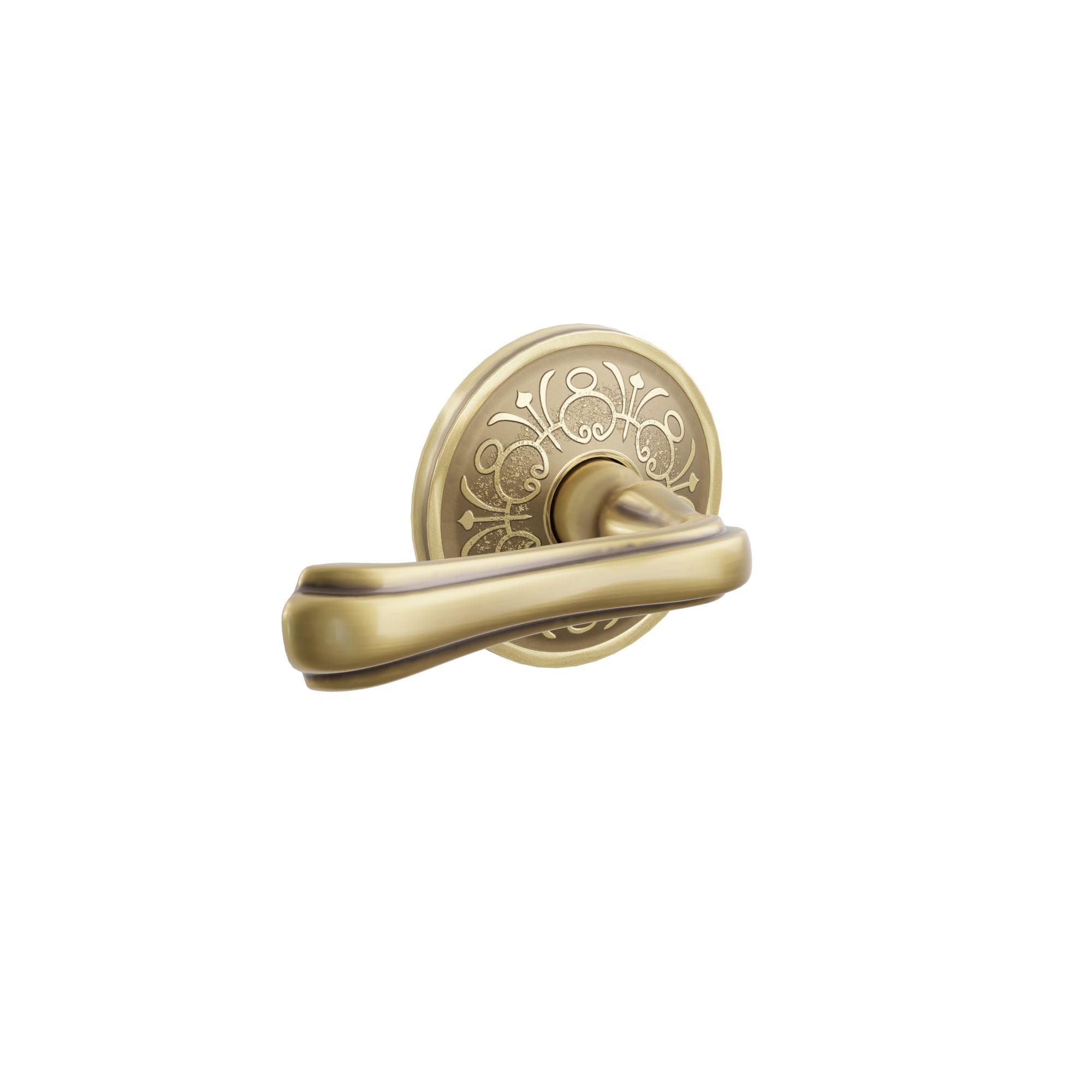 Emtek Concealed Fastener Wembley Lever Set with Lancaster Rosette