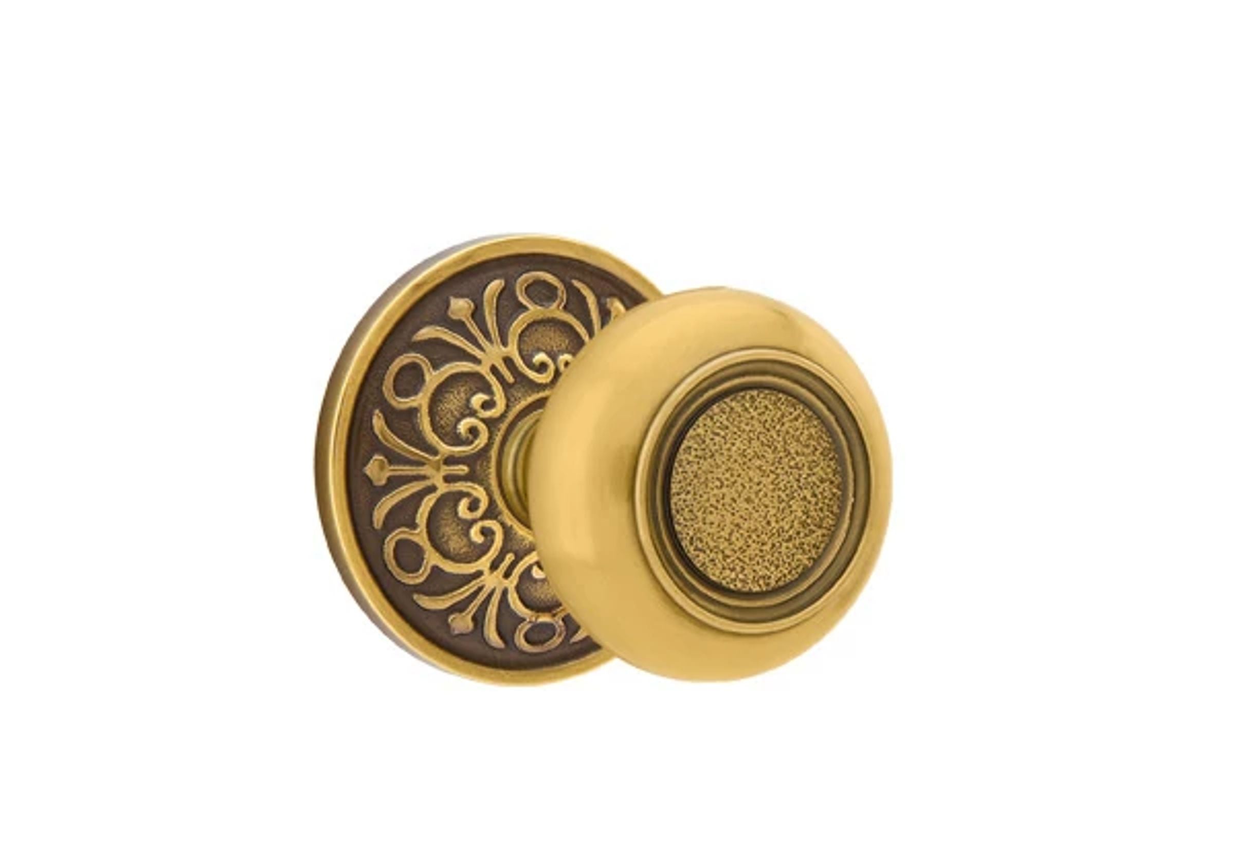 Emtek Belmont Knob Set with Lancaster Rosette