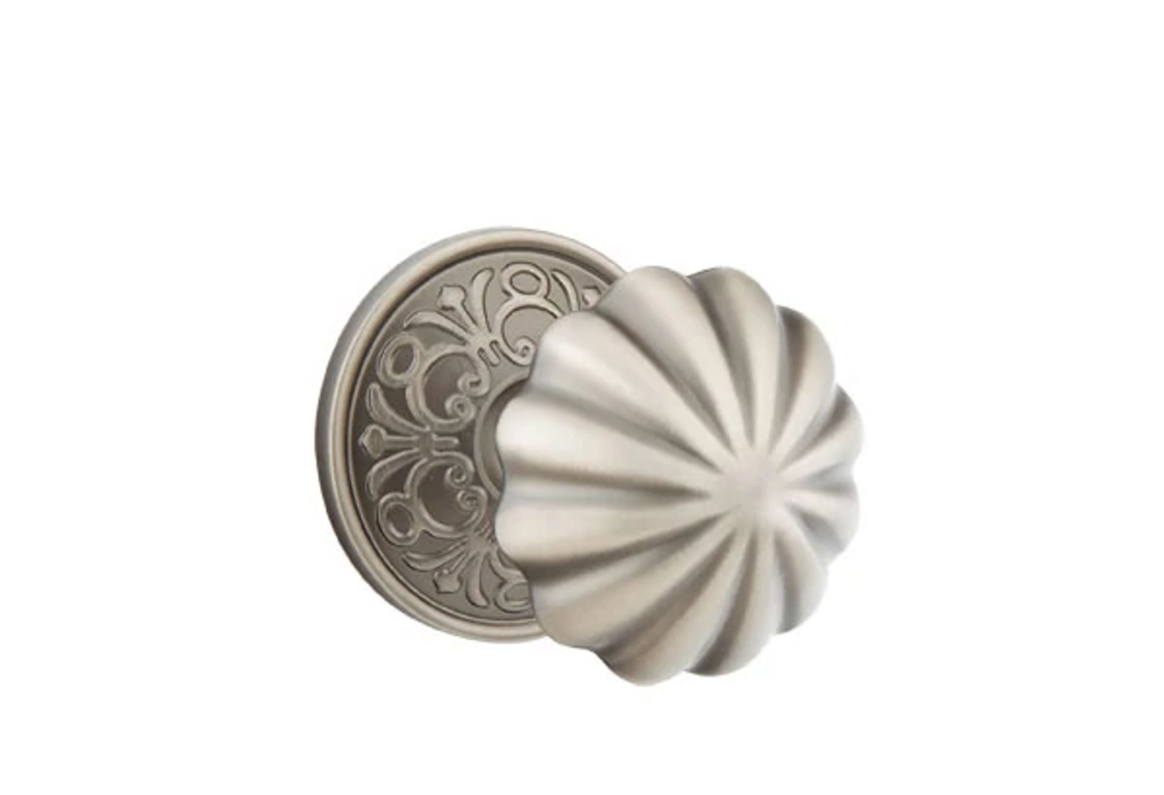Emtek Melon Knob Set with Lancaster Rosette