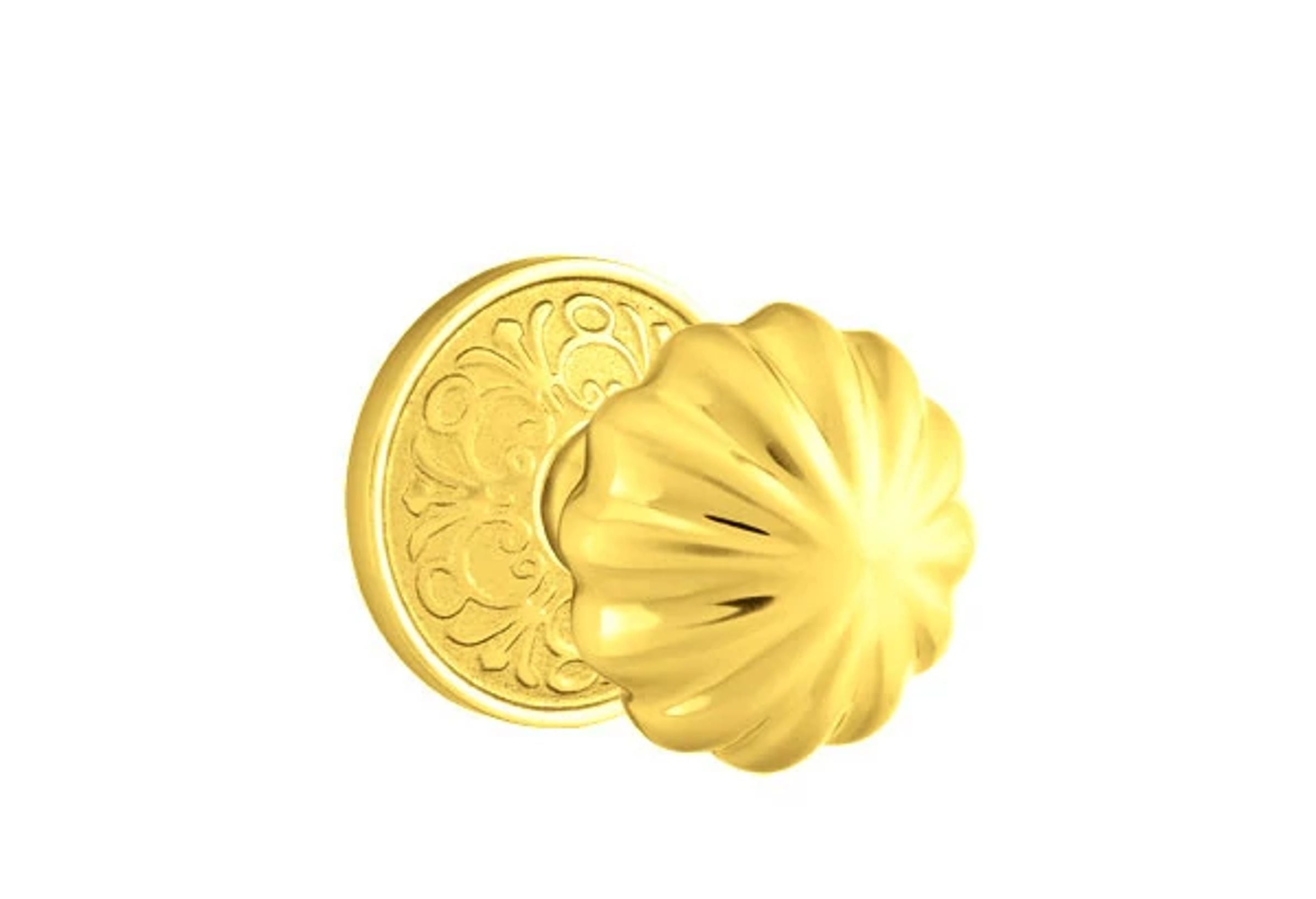 Emtek Concealed Fastener Melon Knob Set with Lancaster Rosette