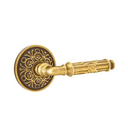 Emtek Ribbon & Reed Lever Set with Lancaster Rosette