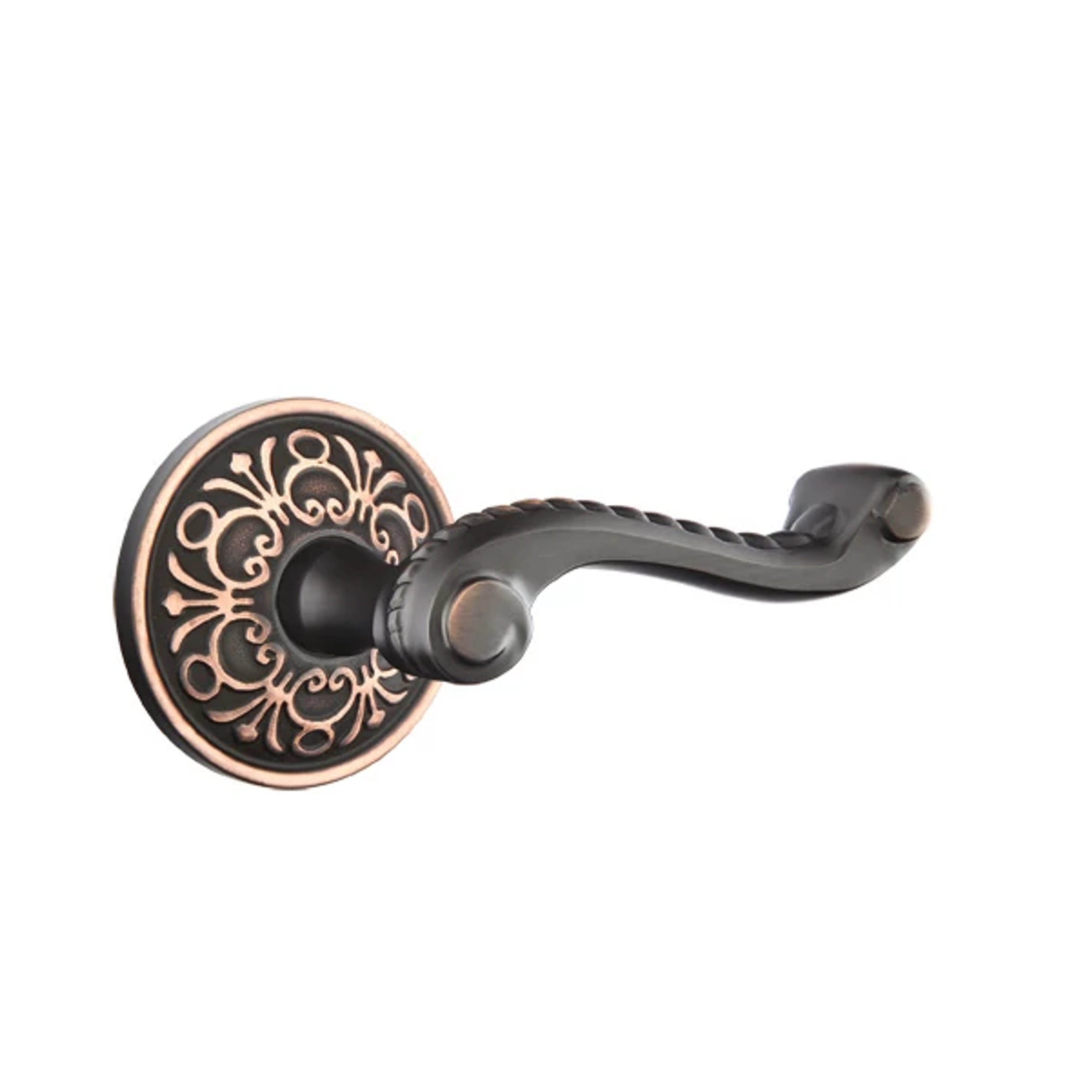 Emtek Rope Lever Set with Lancaster Rosette