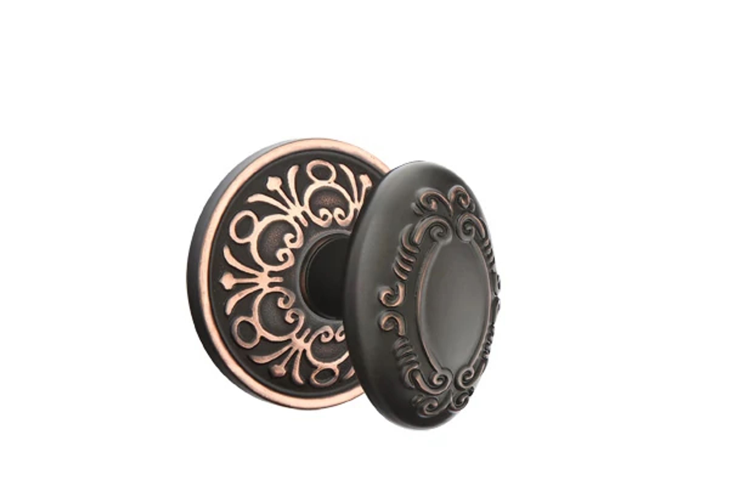 Emtek Concealed Fastener Victoria Knob Set with Lancaster Rosette