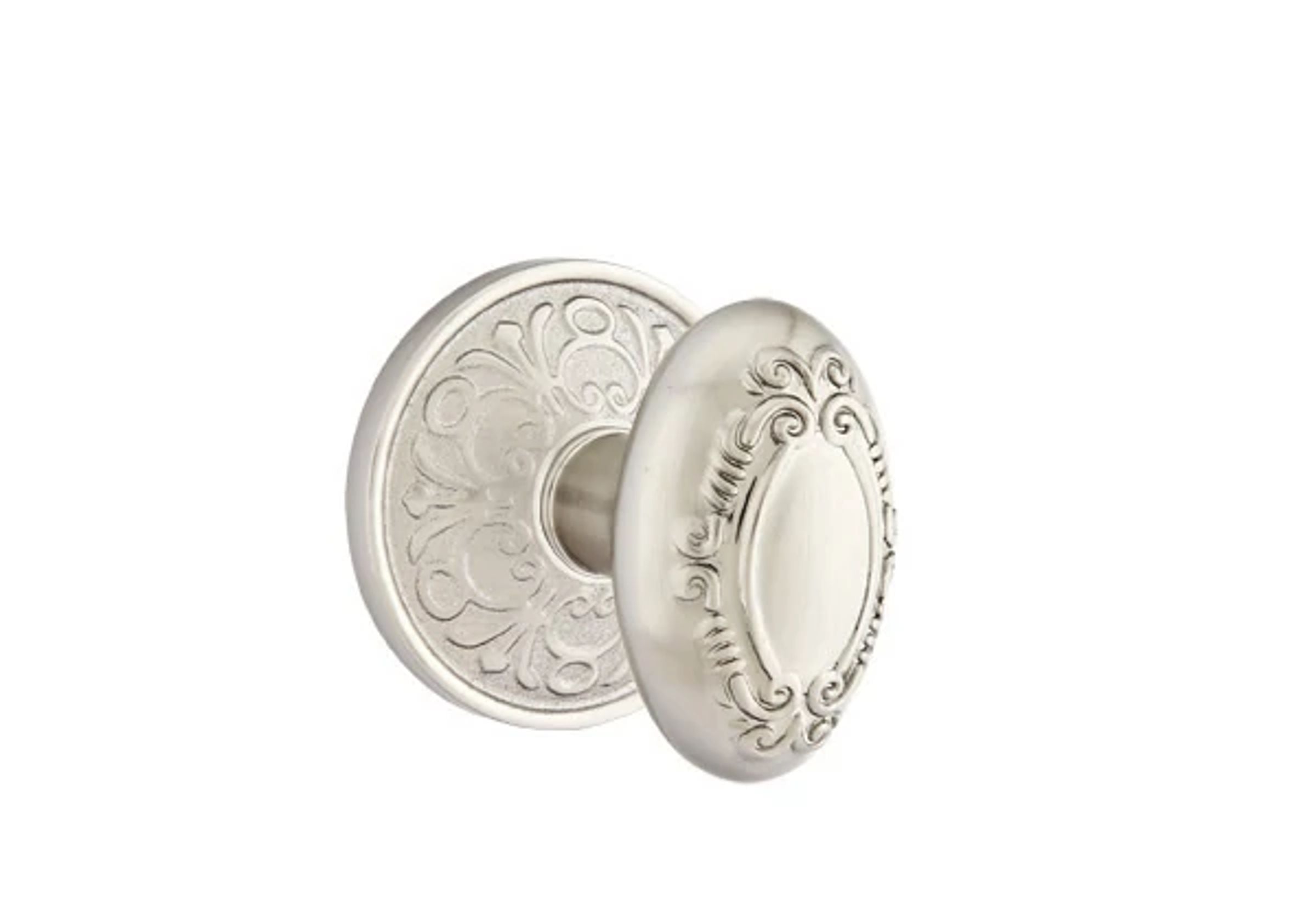 Emtek Victoria Knob Set with Lancaster Rosette