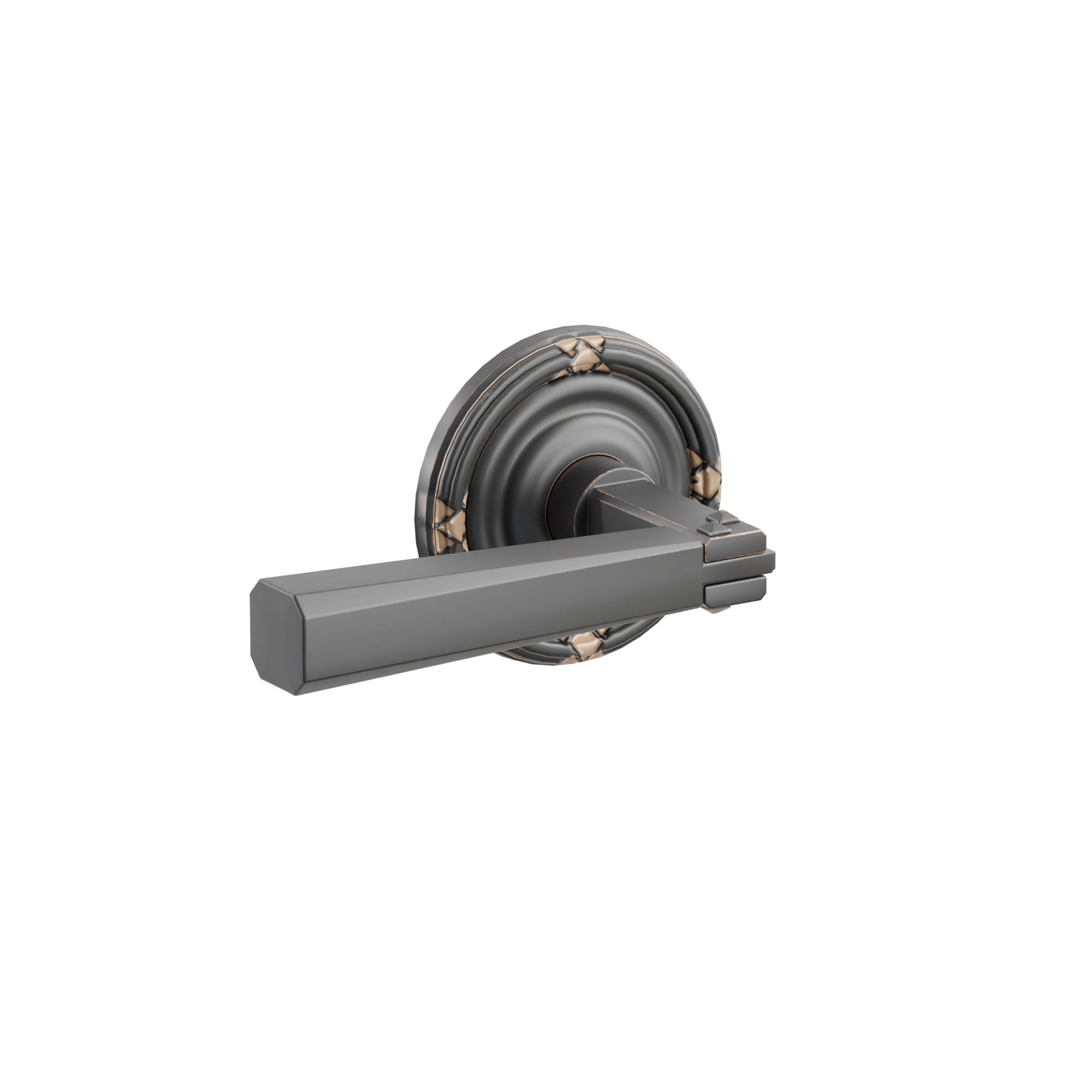 Emtek Turino Lever Set with Lancaster Rosette