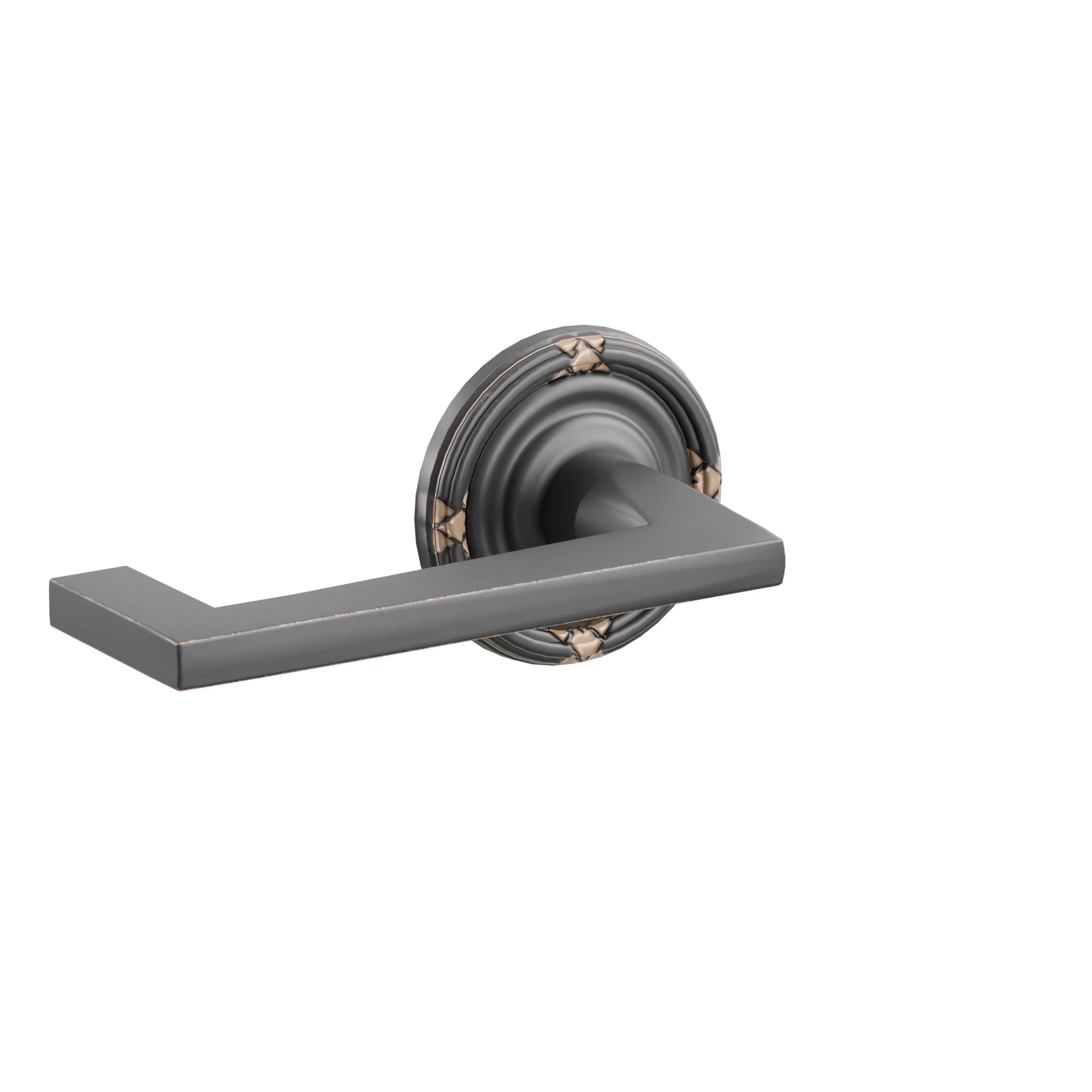 Emtek Wembley Lever Set with Lancaster Rosette