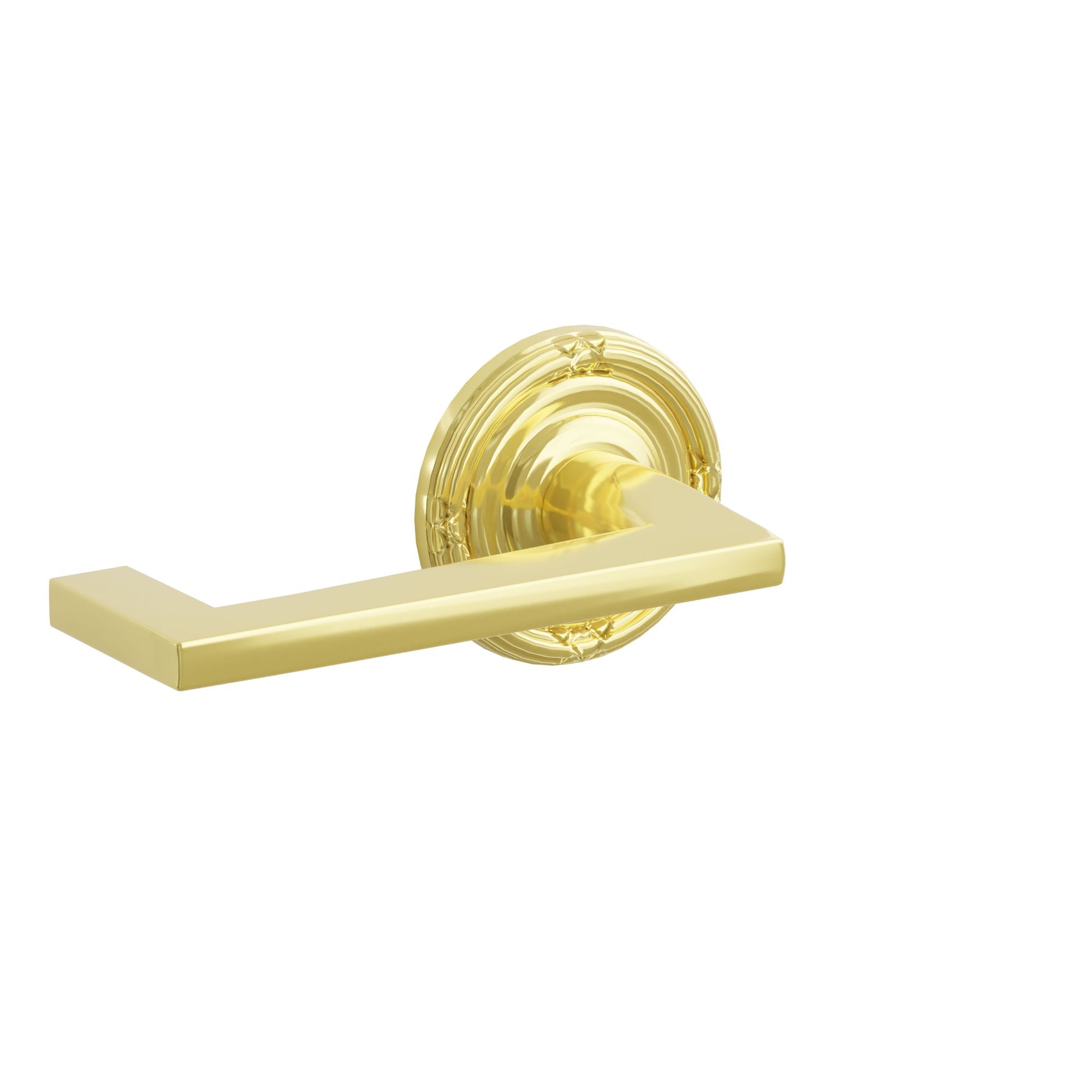 Emtek Arts & Crafts Lever Set with Ribbon & Reed