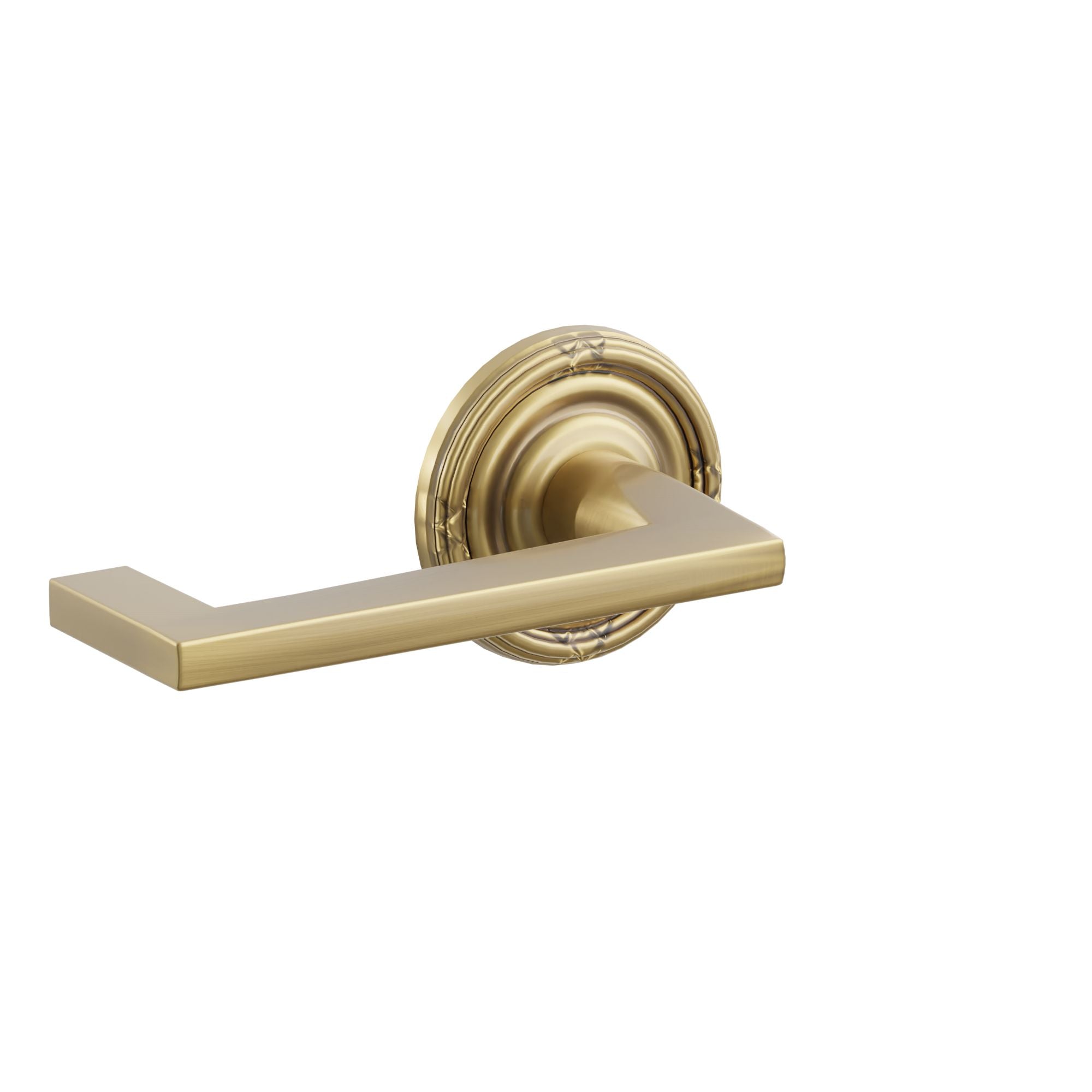Emtek Wembley Lever Set with Lancaster Rosette