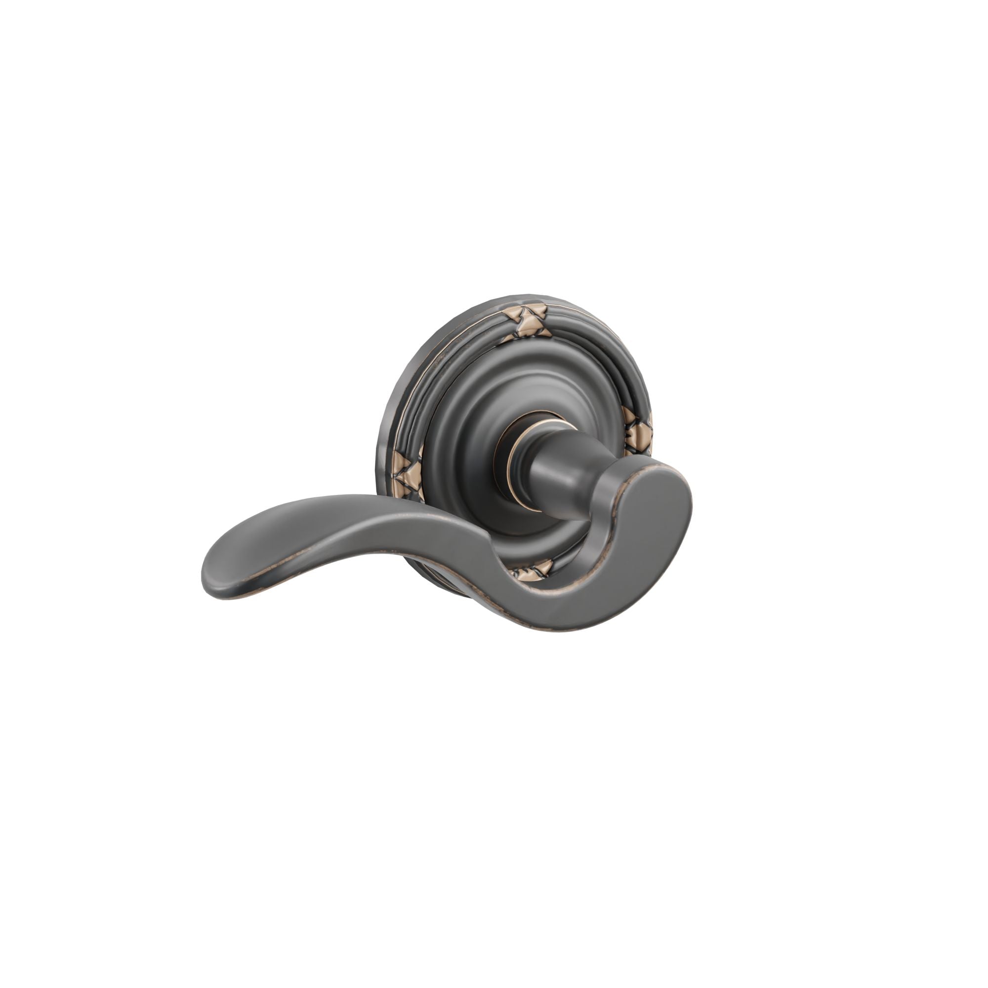 Emtek Concealed Fastener Cortina Lever Set with Ribbon & Reed