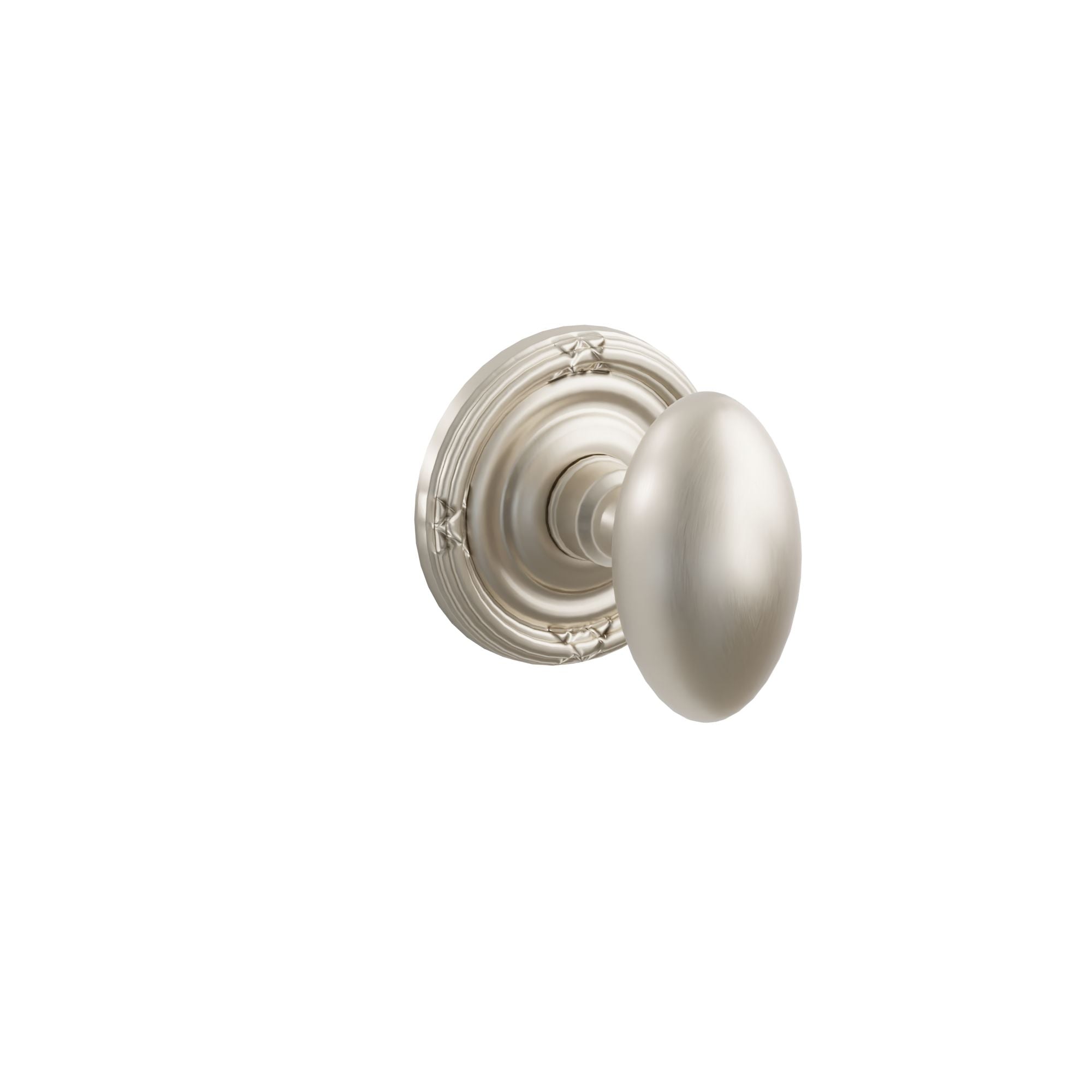 Emtek Concealed Fastener Egg Knob Set with Ribbon & Reed