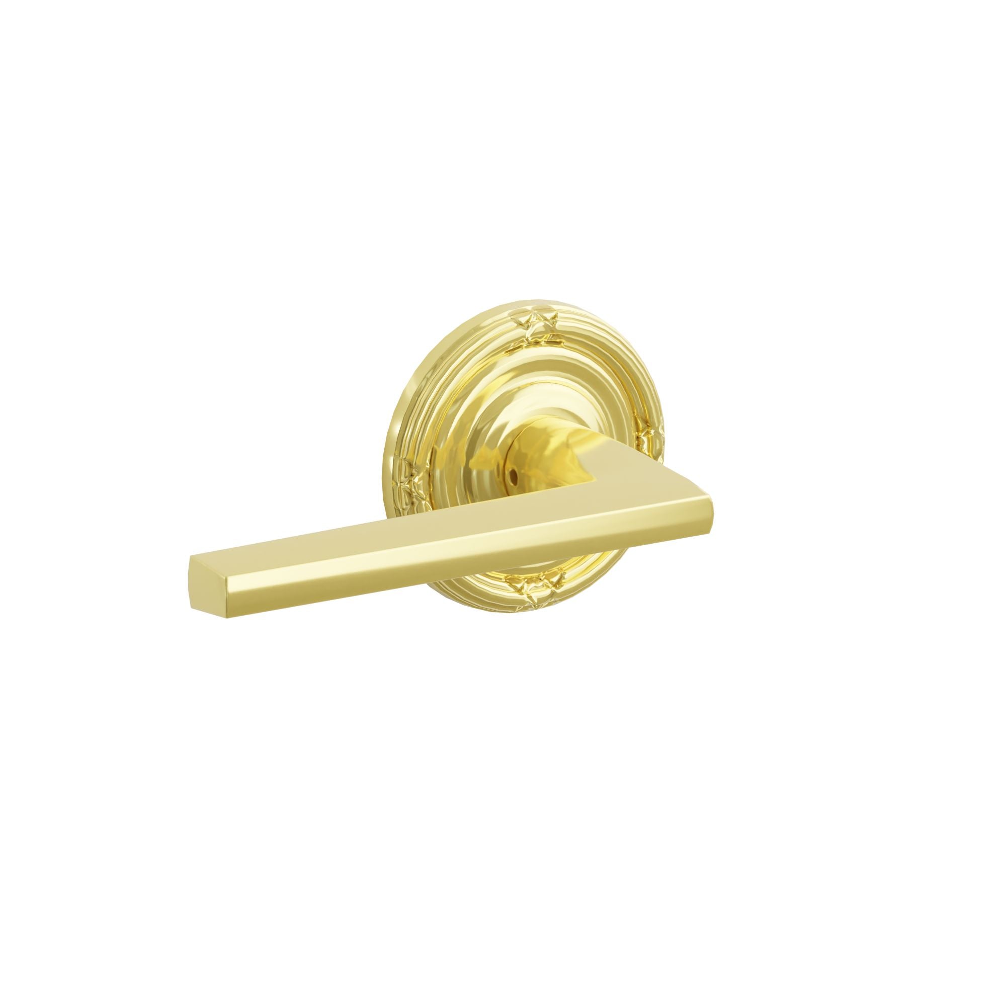 Emtek Concealed Fastener Helios Lever Set With Ribbon & Reed