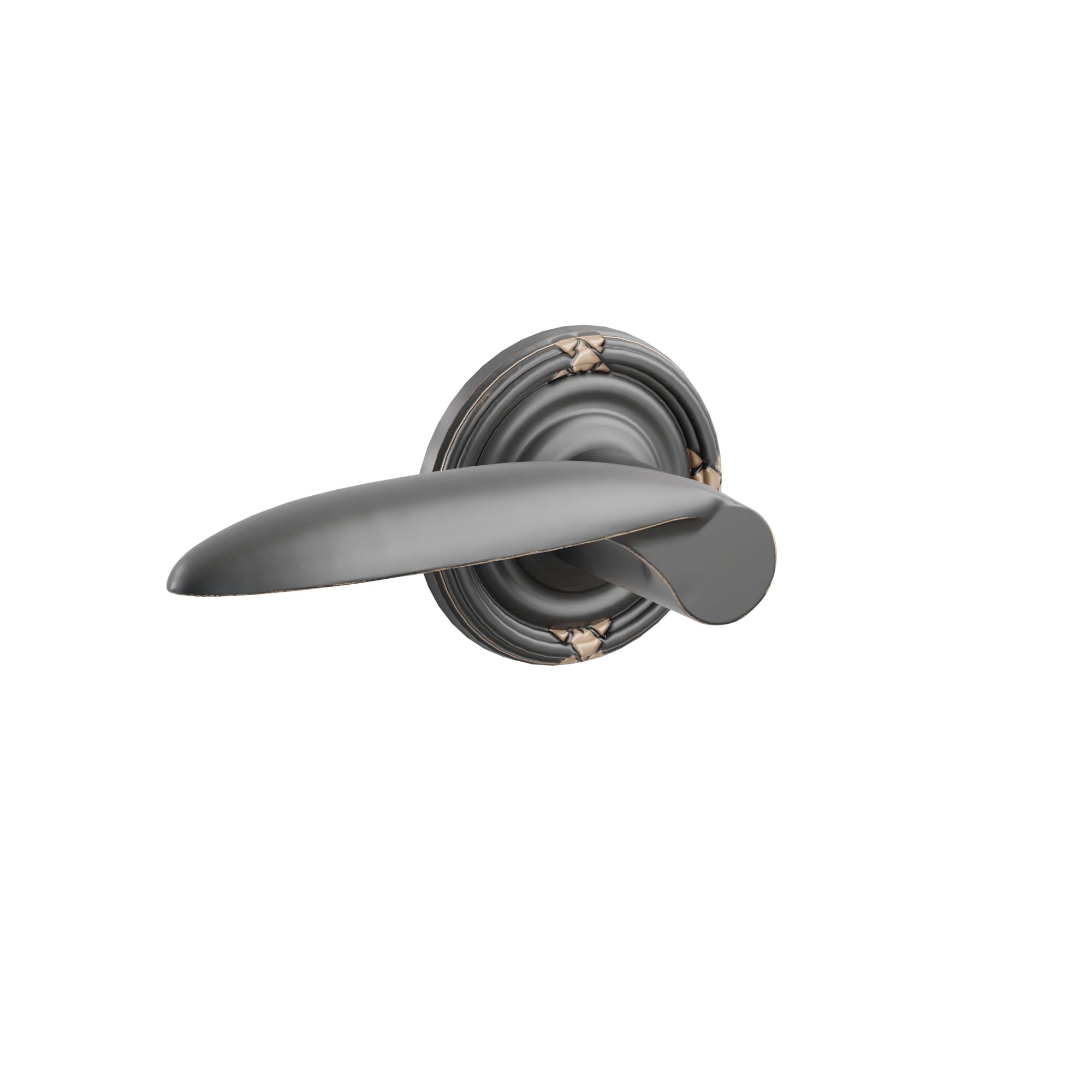 Emtek Concealed Fastener Mercury Lever Set With Ribbon & Reed