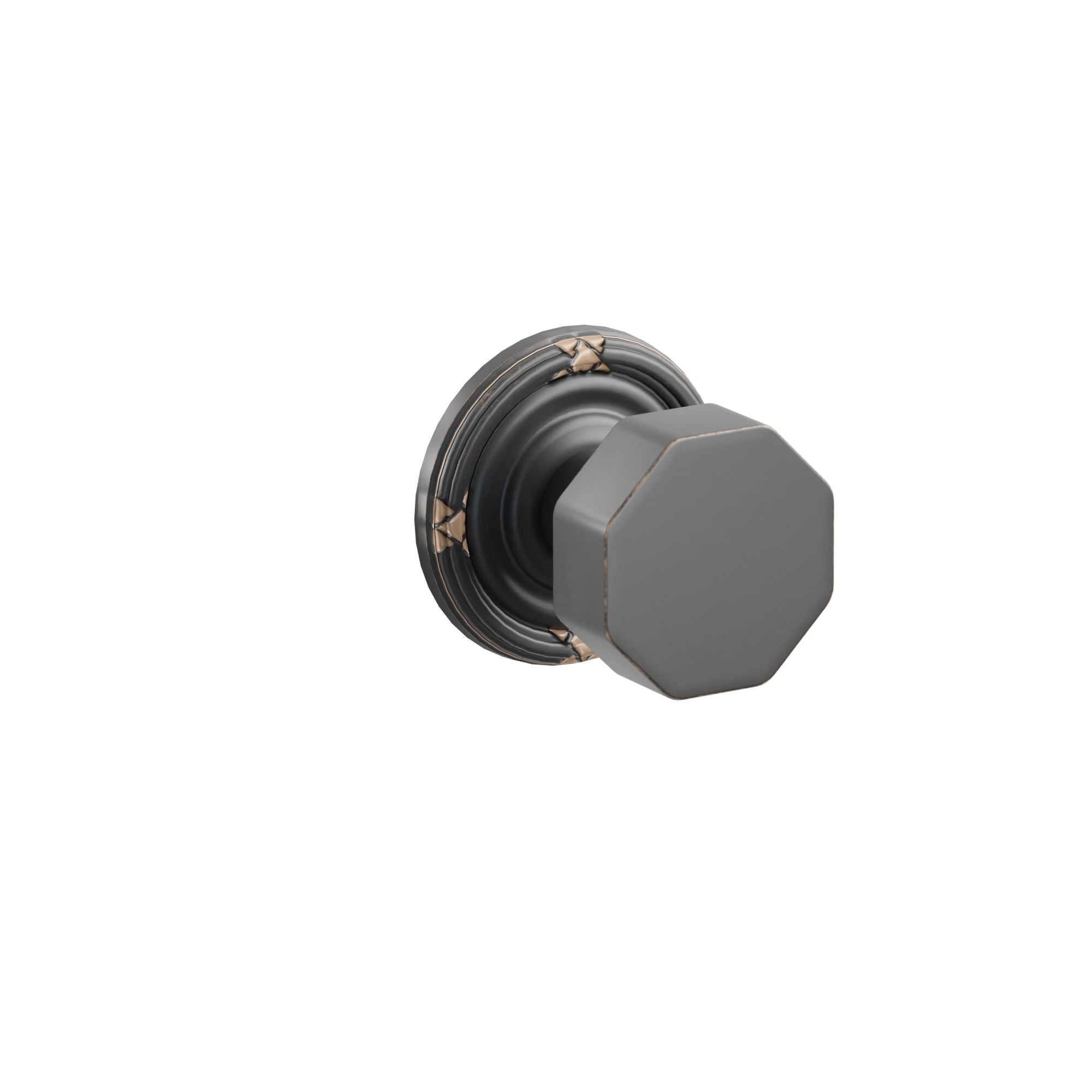 Emtek Concealed Fastener Octagon Knob Set With Ribbon & Reed