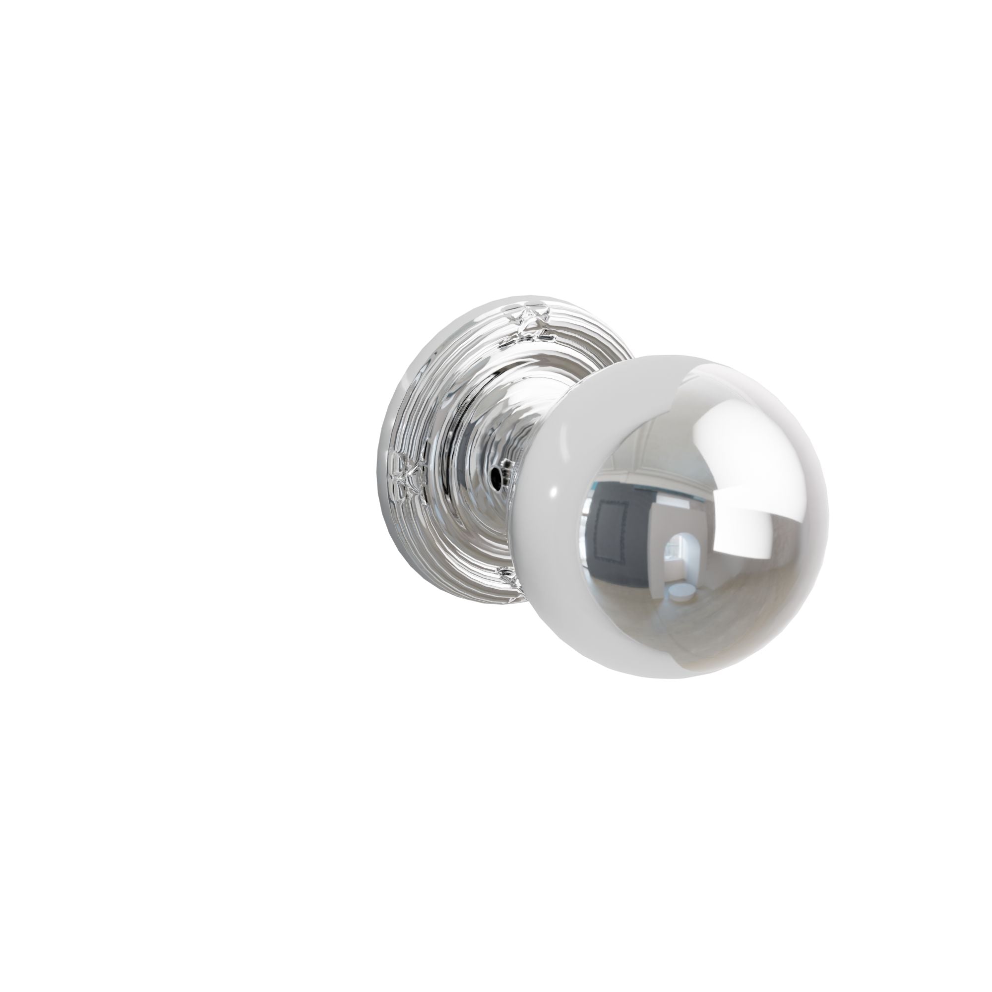 Emtek Concealed Fastener Orb Knob Set With Ribbon & Reed