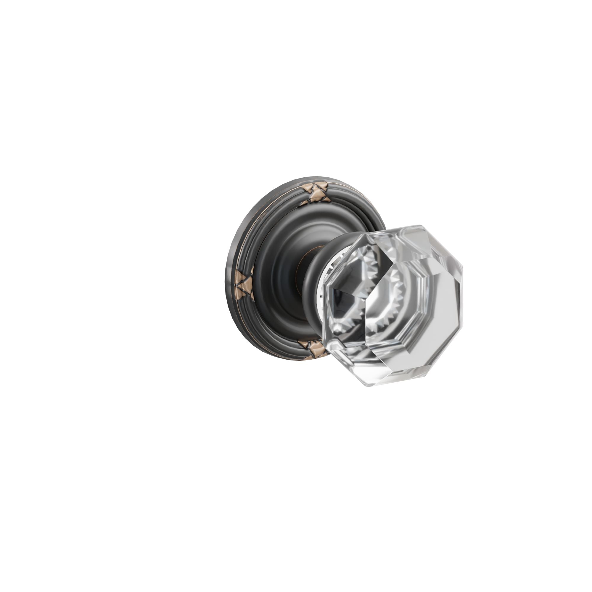 Emtek Concealed Fastener Old Town Knob Set with Ribbon & Reed