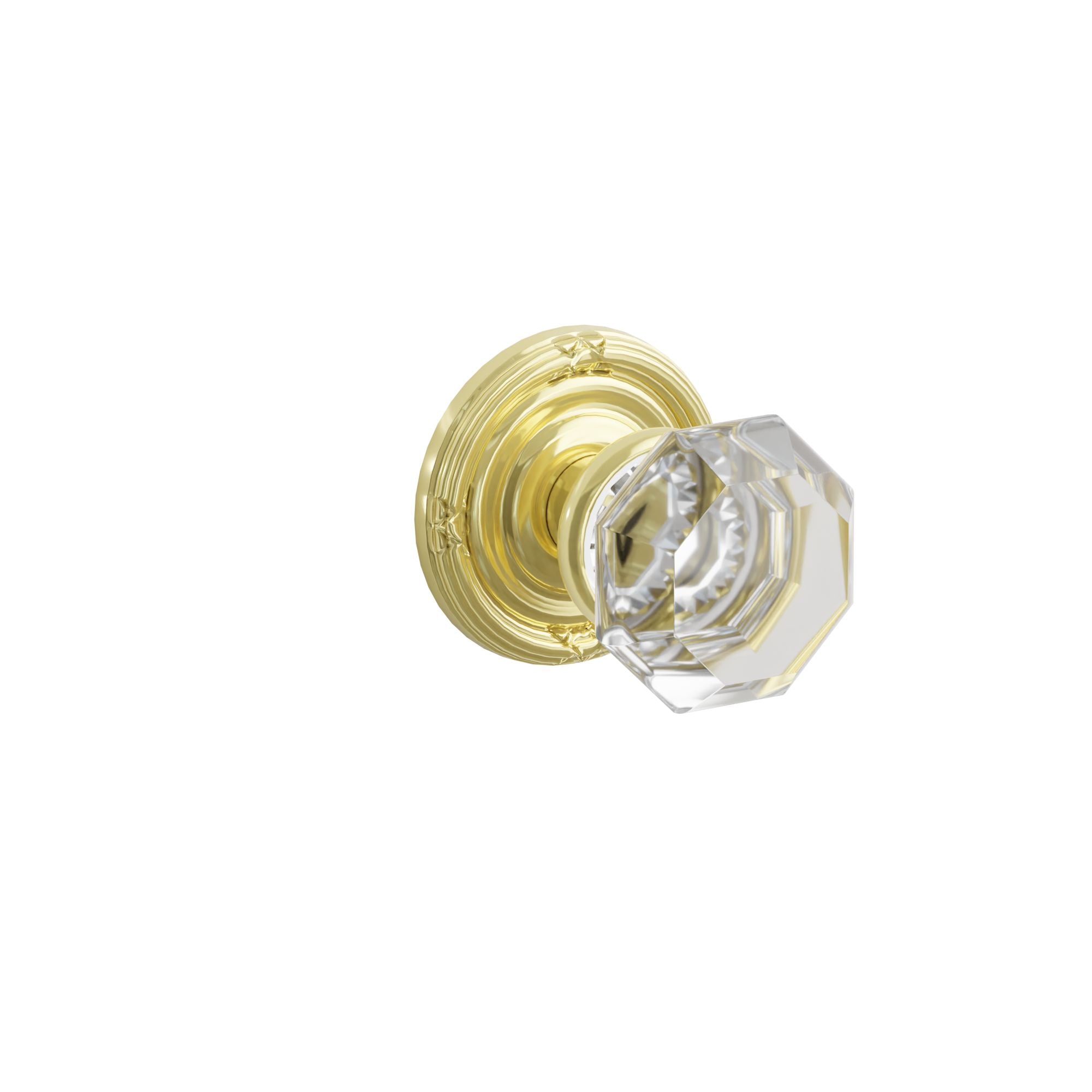 Emtek Concealed Fastener Old Town Knob Set with Ribbon & Reed
