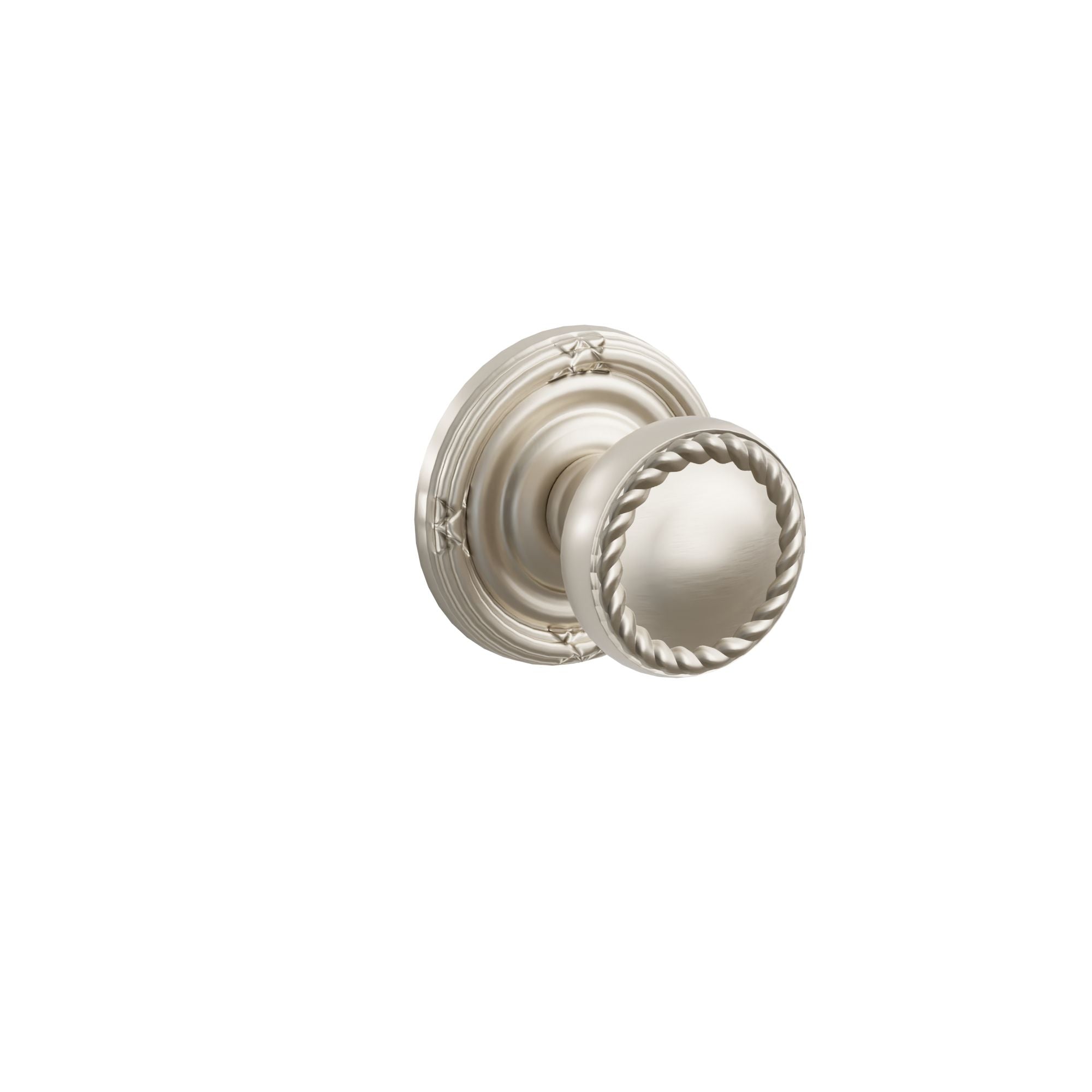Emtek Concealed Fastener Rope Knob Set With Ribbon & Reed