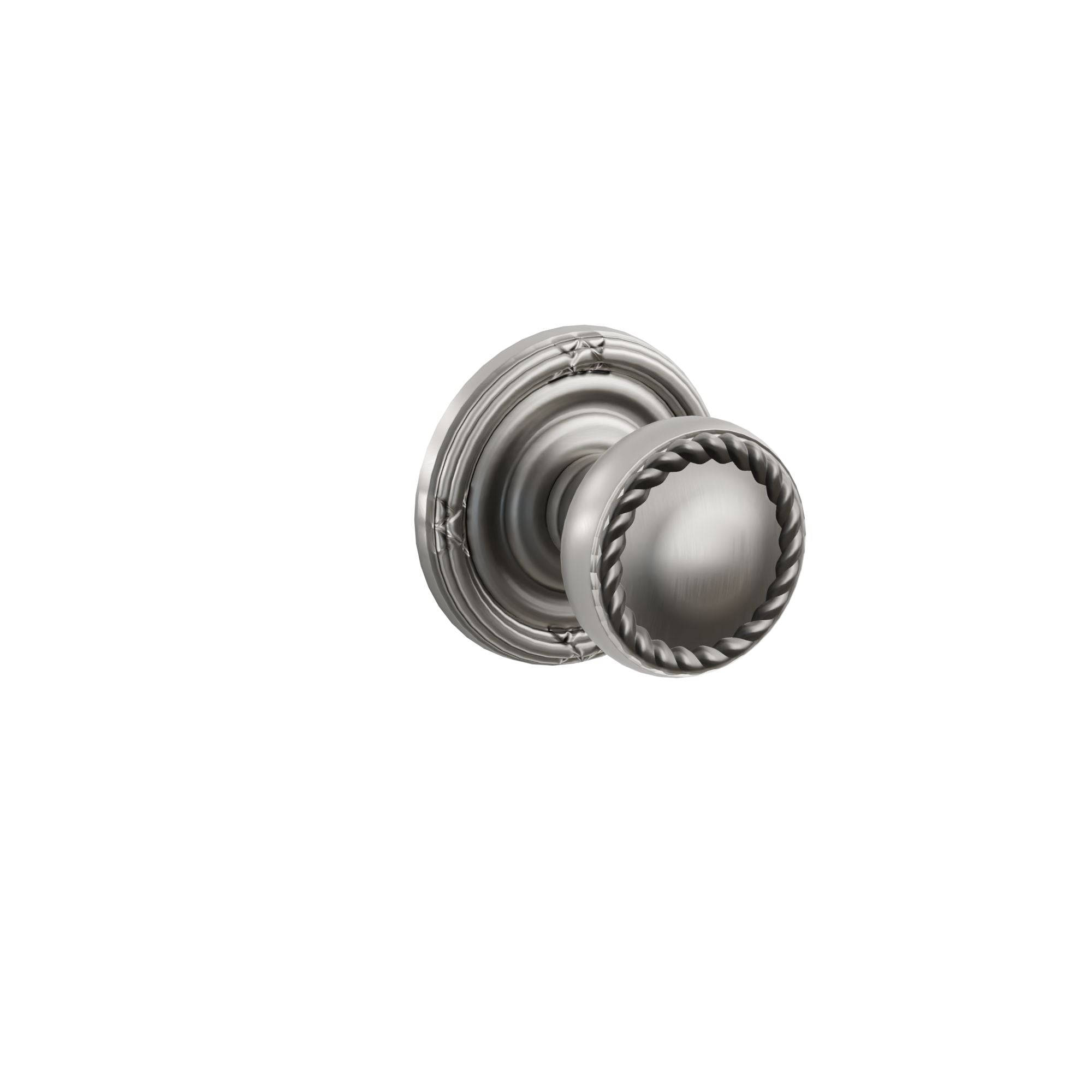 Emtek Concealed Fastener Rope Knob Set With Ribbon & Reed