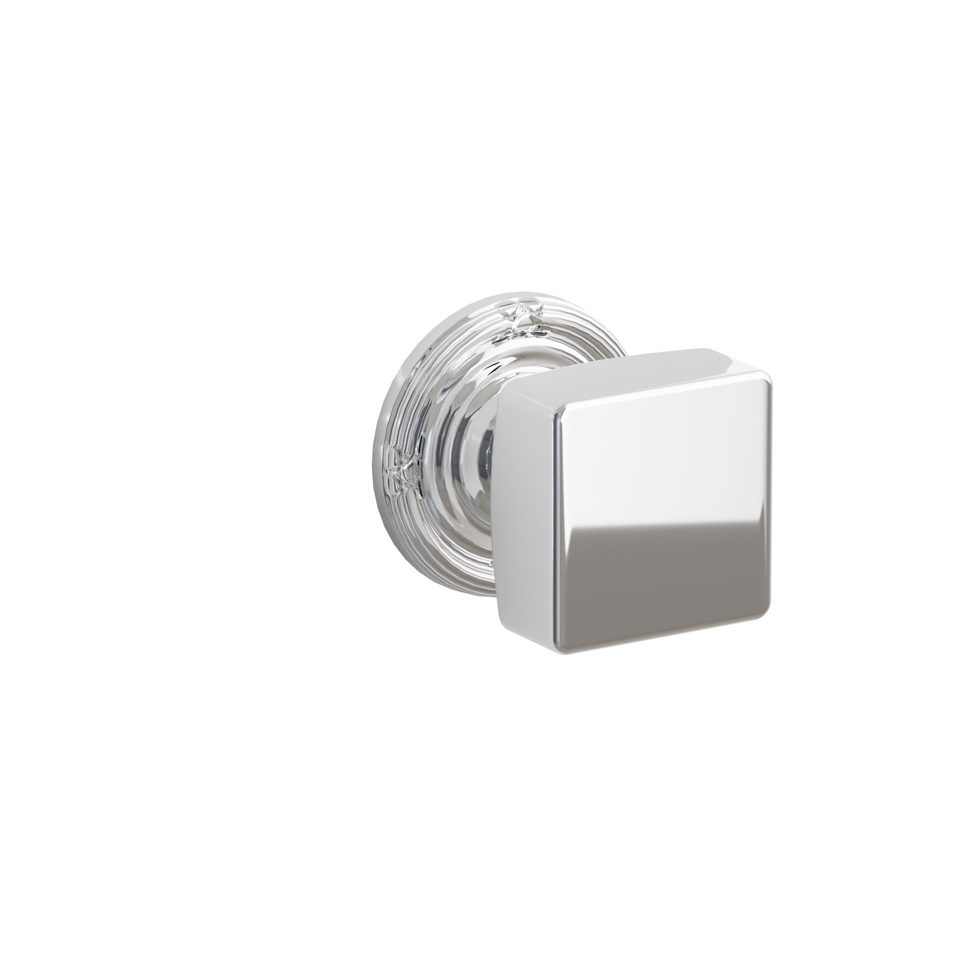 Emtek Concealed Fastener Square Knob Set With Ribbon & Reed