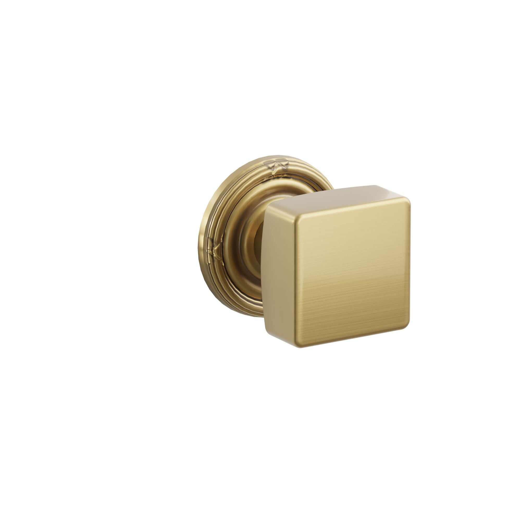 Emtek Concealed Fastener Square Knob Set With Ribbon & Reed
