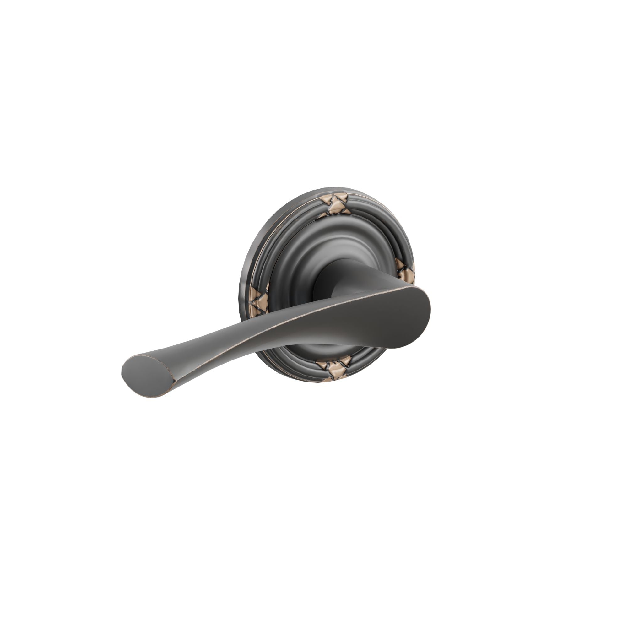 Emtek Turino Lever Set with Ribbon & Reed