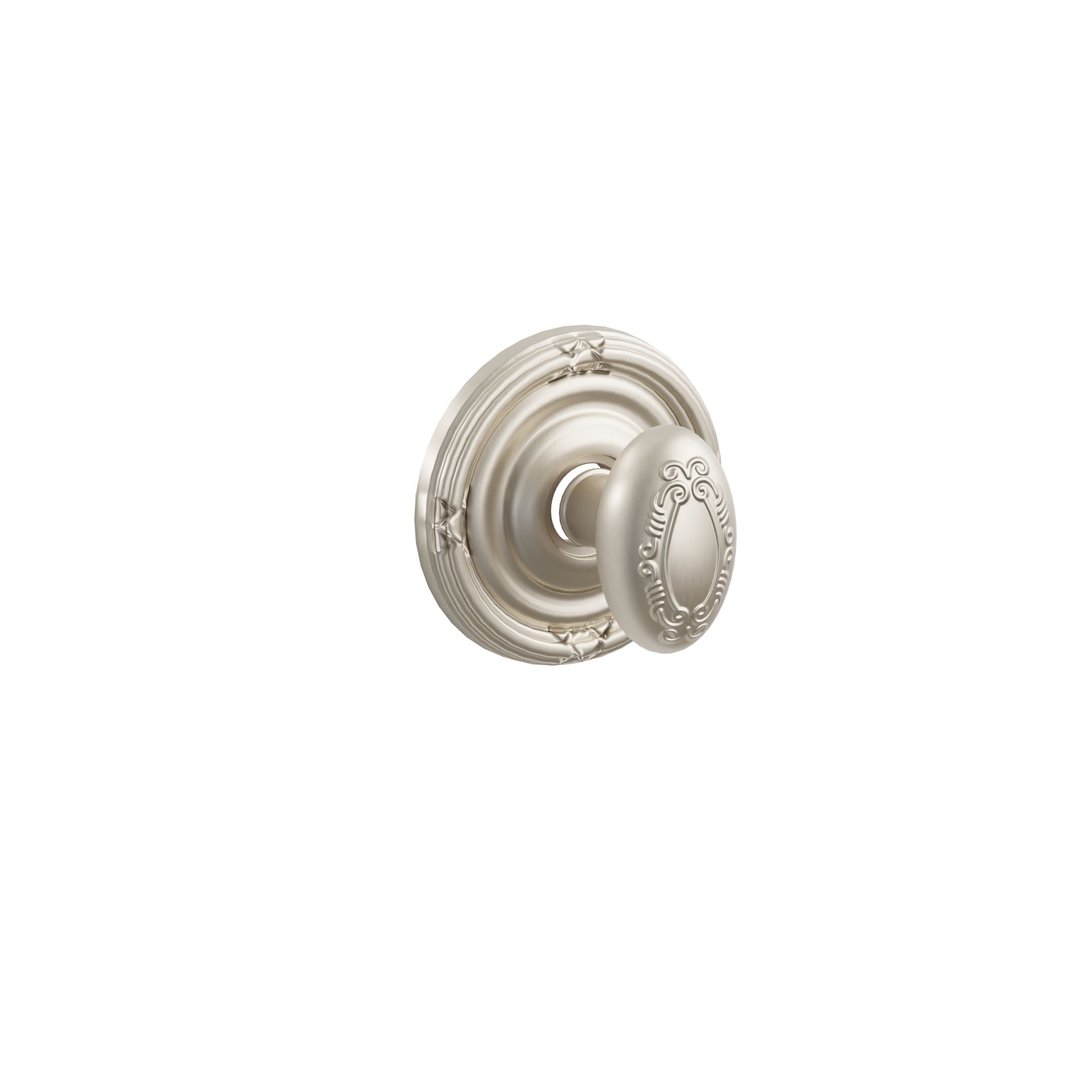 Emtek Concealed Fastener Victoria Knob Set With Ribbon & Reed