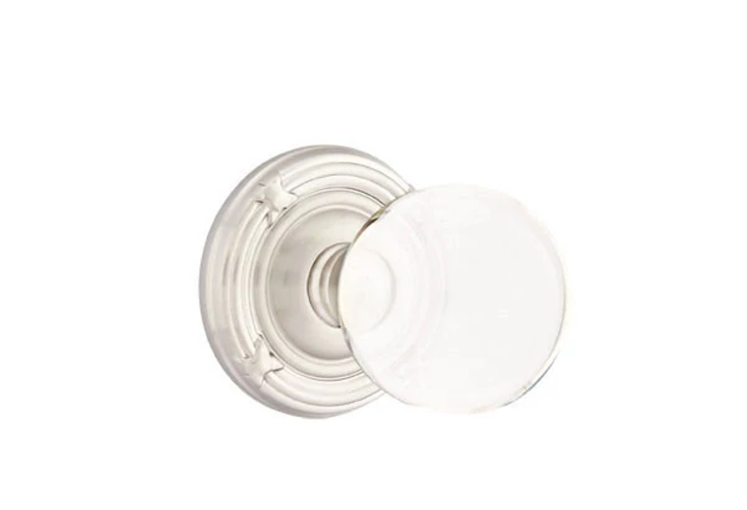 Emtek Bristol Glass Knob Set with Ribbon & Reed