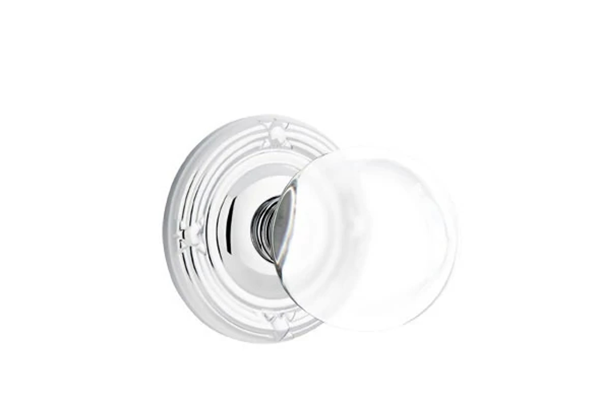 Emtek Concealed Fastener Bristol Glass Knob Set with Ribbon & Reed