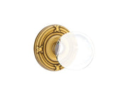 Emtek Concealed Fastener Bristol Glass Knob Set with Ribbon & Reed