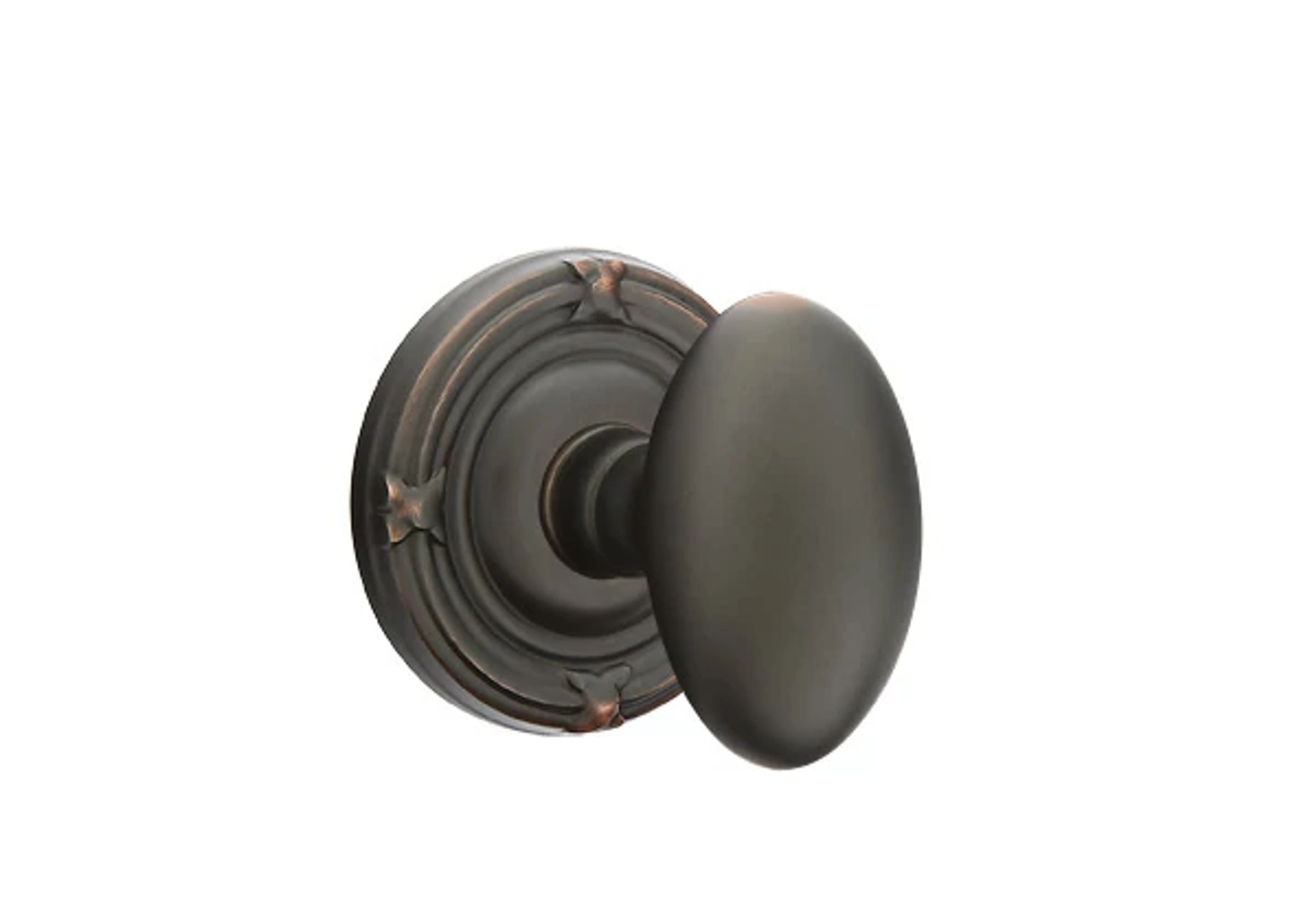 Emtek Concealed Fastener Egg Knob Set with Ribbon & Reed