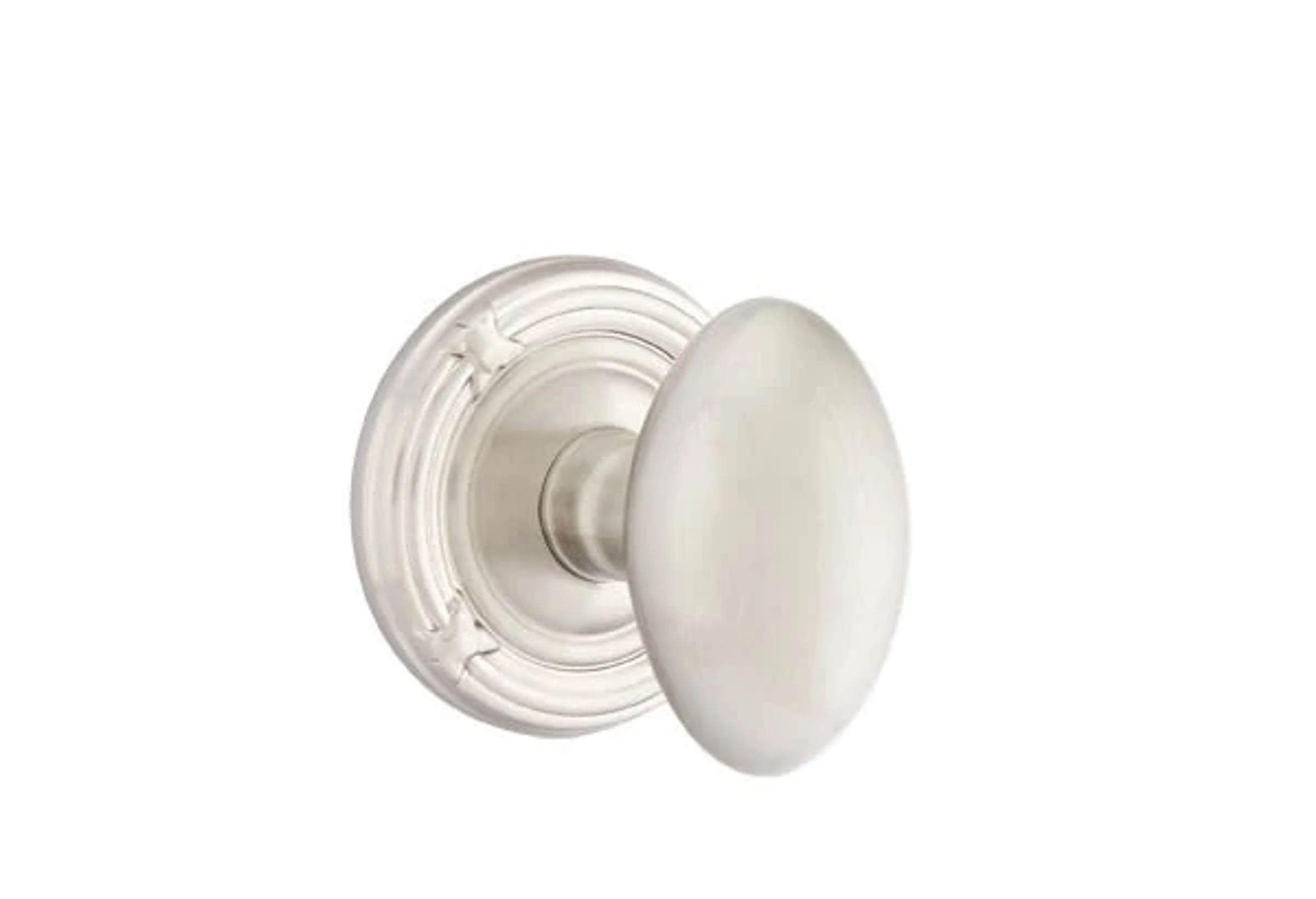 Emtek Egg Knob Set with Ribbon & Reed