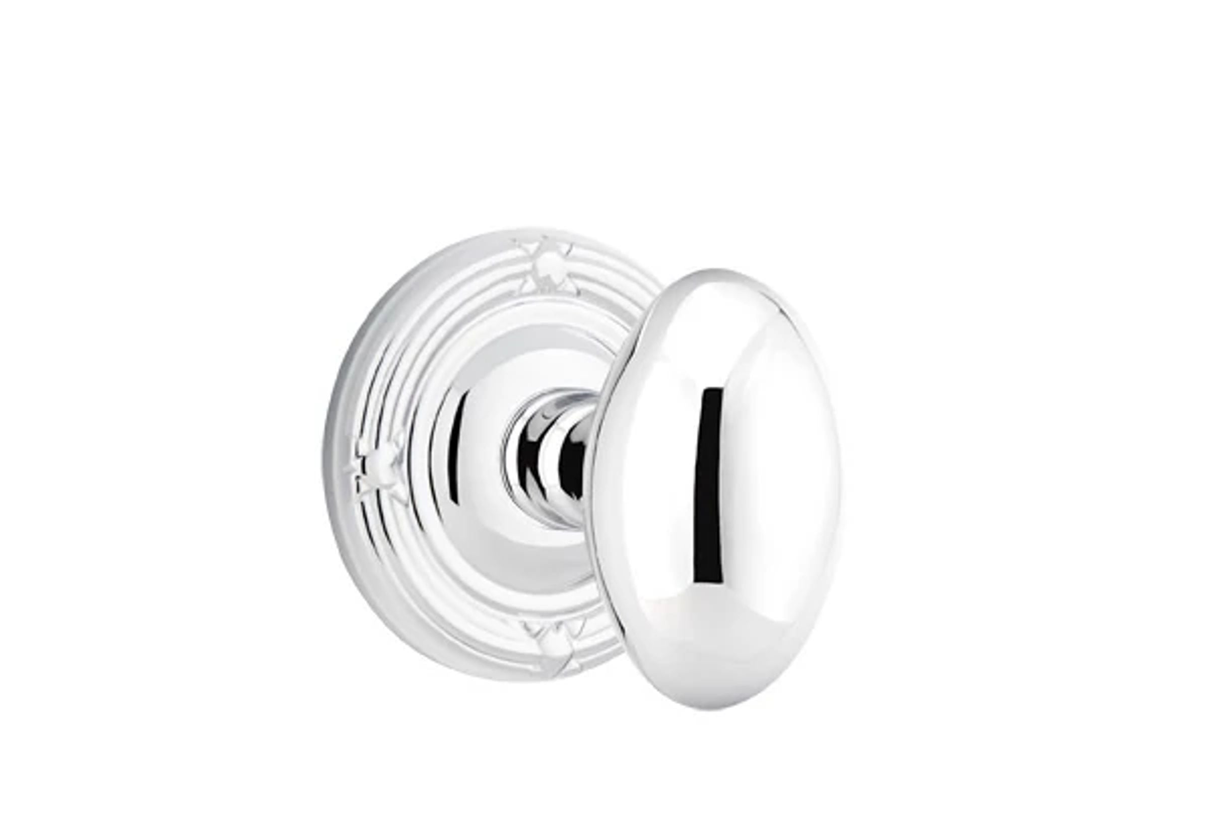 Emtek Concealed Fastener Egg Knob Set with Ribbon & Reed
