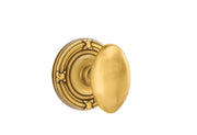 Emtek Concealed Fastener Egg Knob Set with Ribbon & Reed