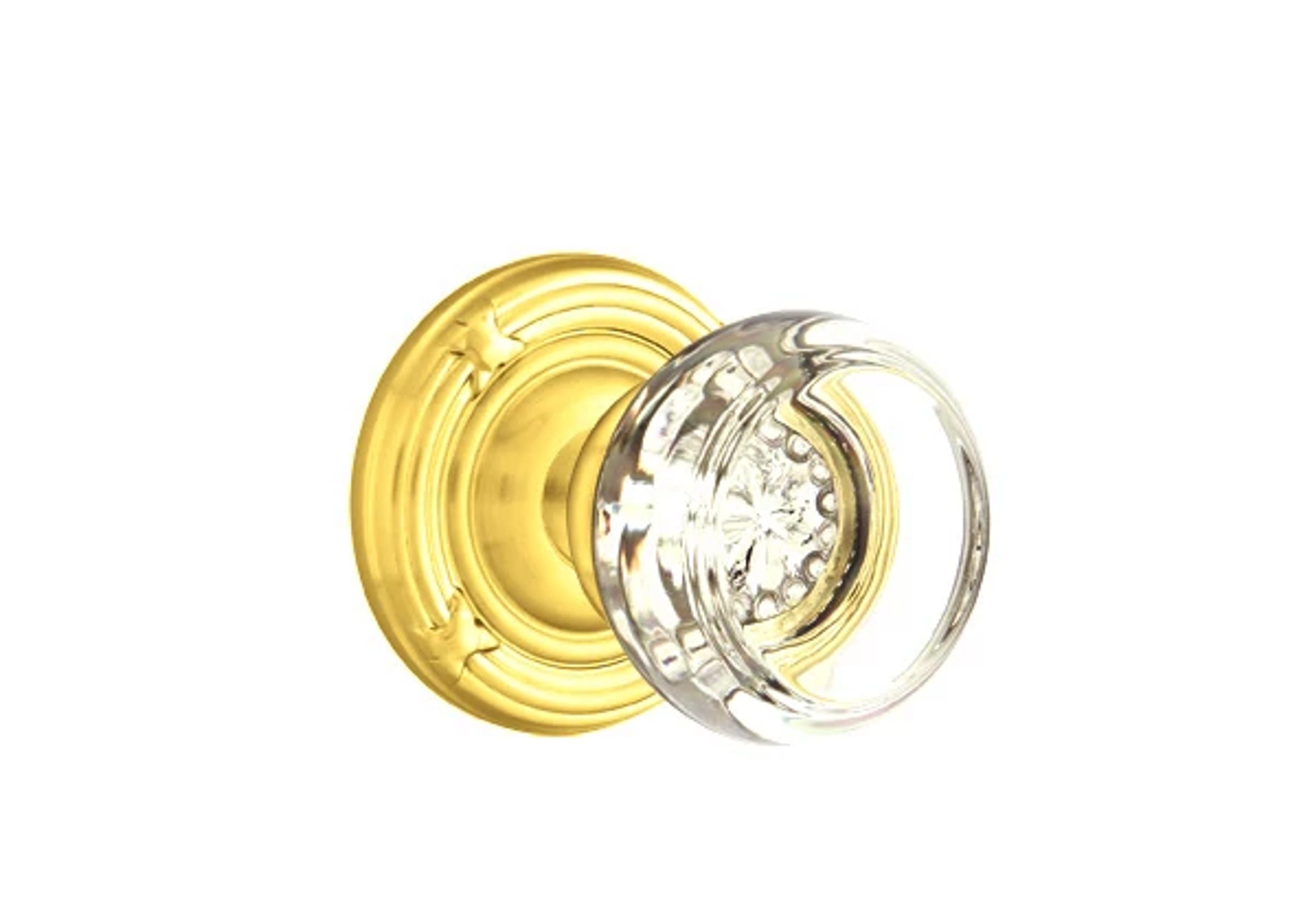 Emtek Georgetown Glass Knob Set with Ribbon & Reed