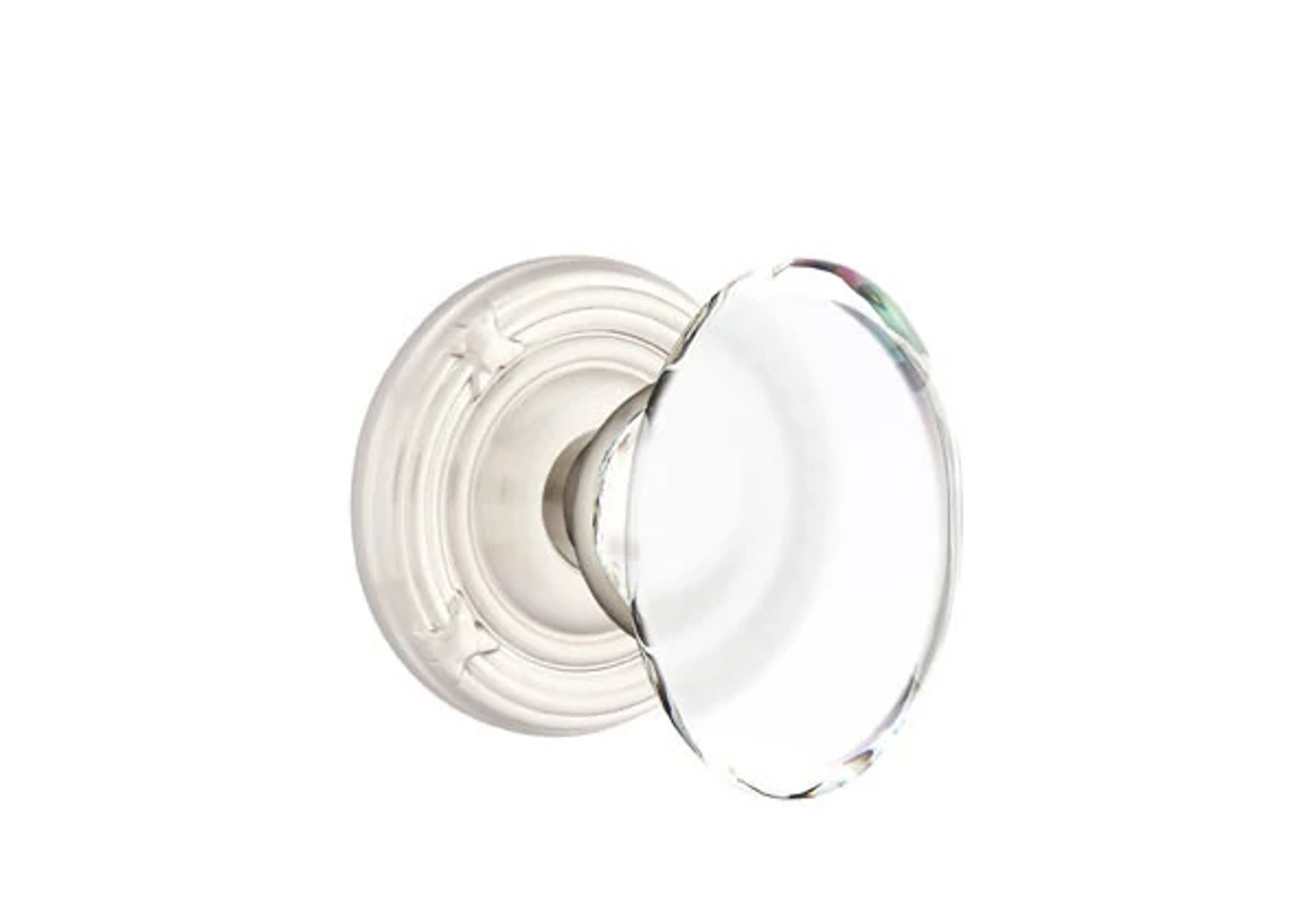 Emtek Hampton Glass Knob Set with Ribbon & Reed