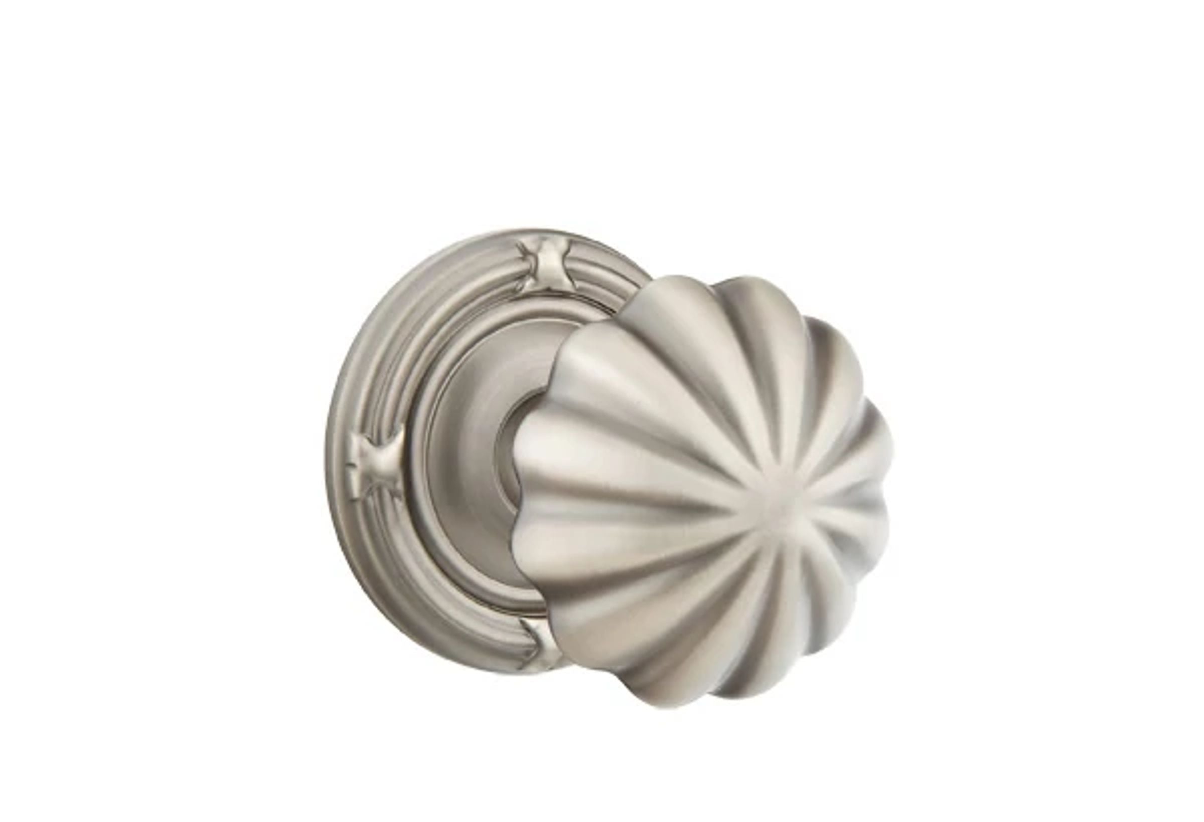 Emtek Concealed Fastener Melon Knob Set with Ribbon & Reed
