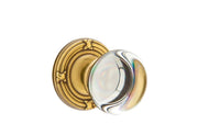 Emtek Providence Glass Knob Set with Ribbon & Reed