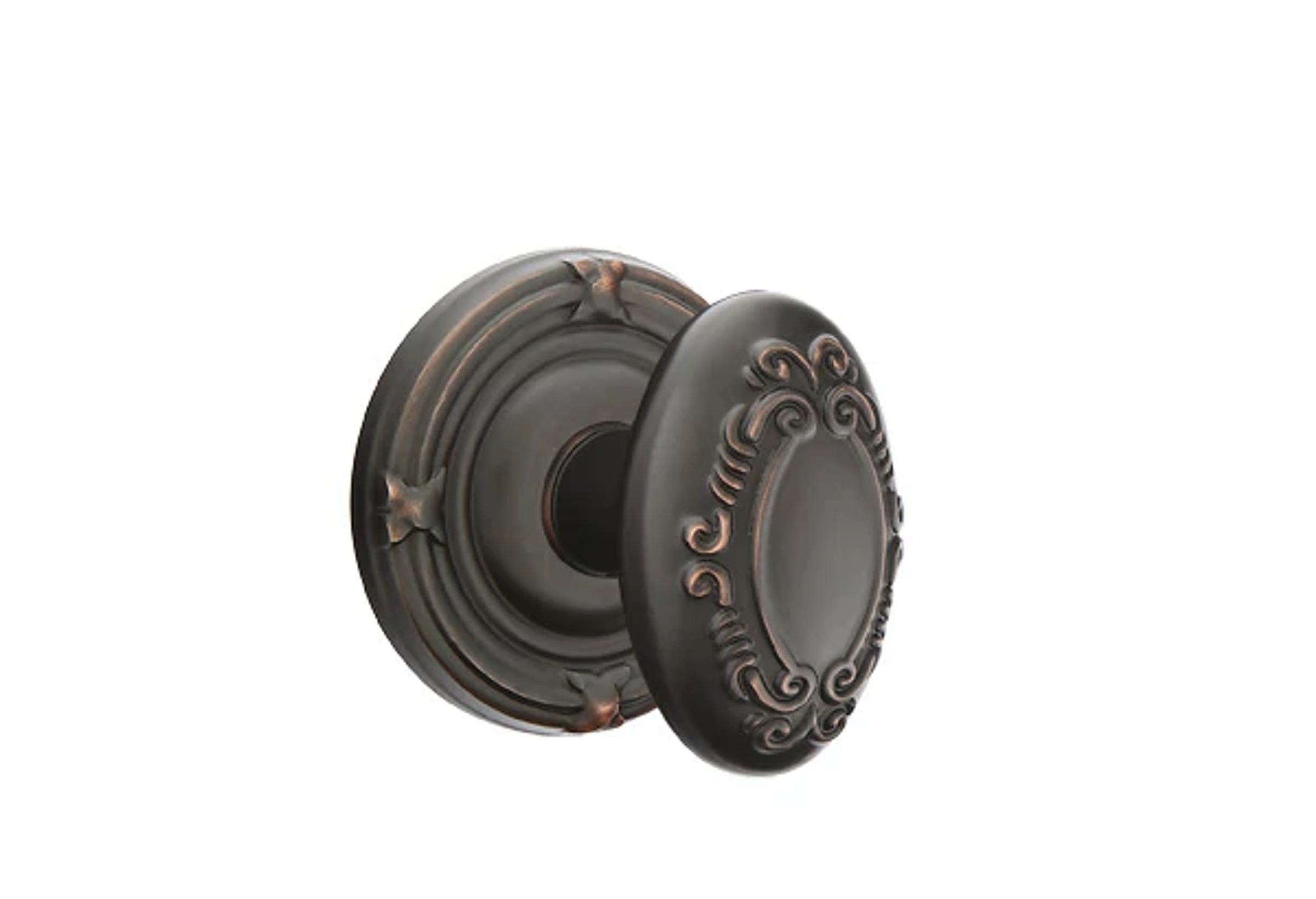 Emtek Victoria Knob Set with Ribbon & Reed