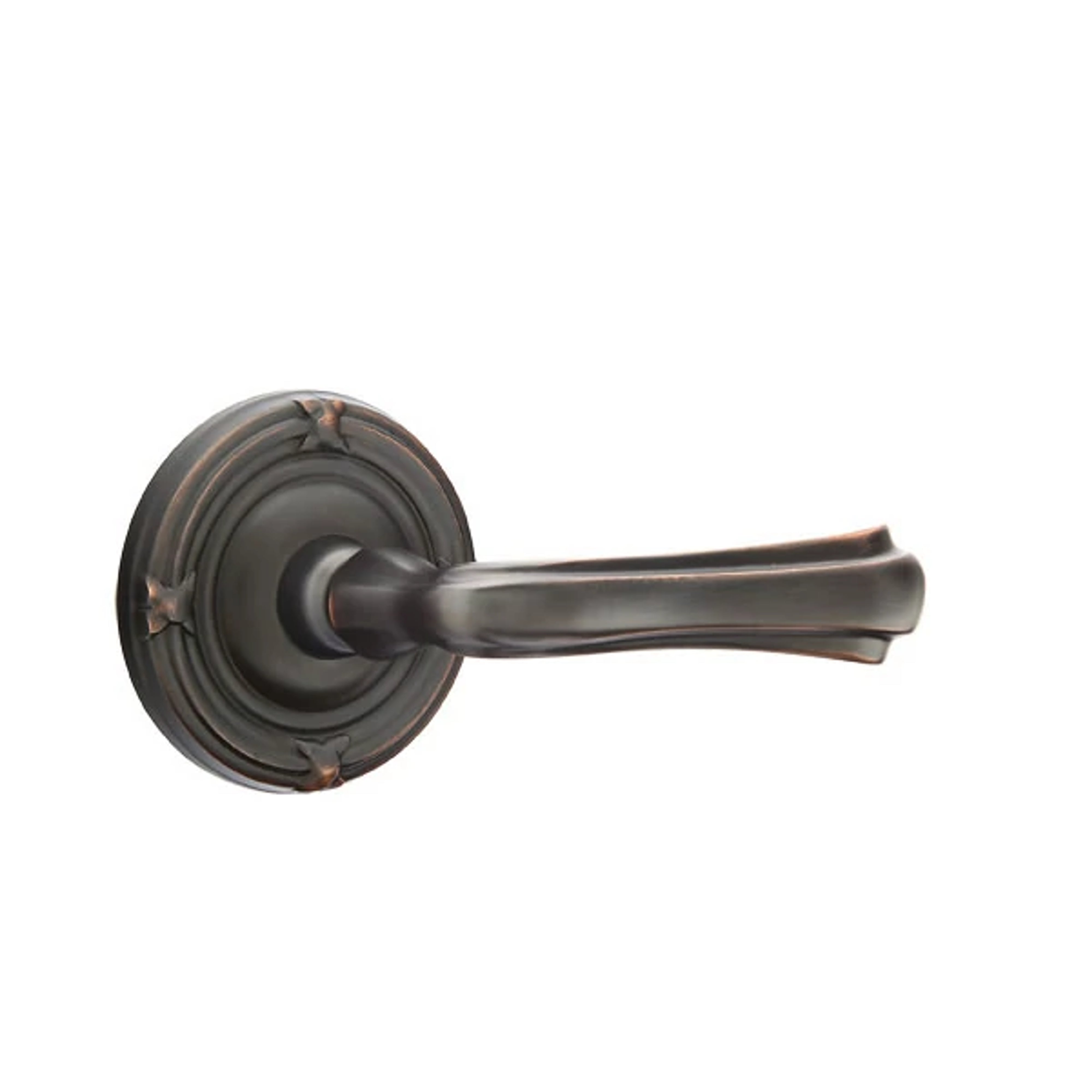 Emtek Concealed Fastener Wembley Lever Set with Ribbon & Reed