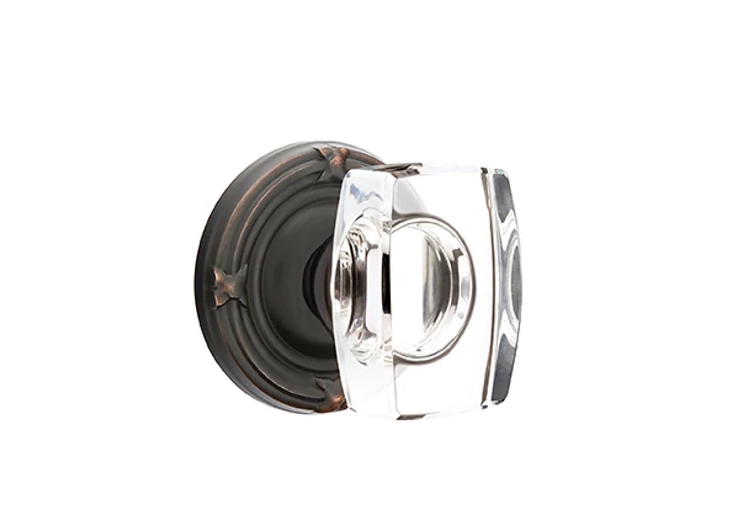 Emtek Windsor Glass Knob Set with Ribbon & Reed