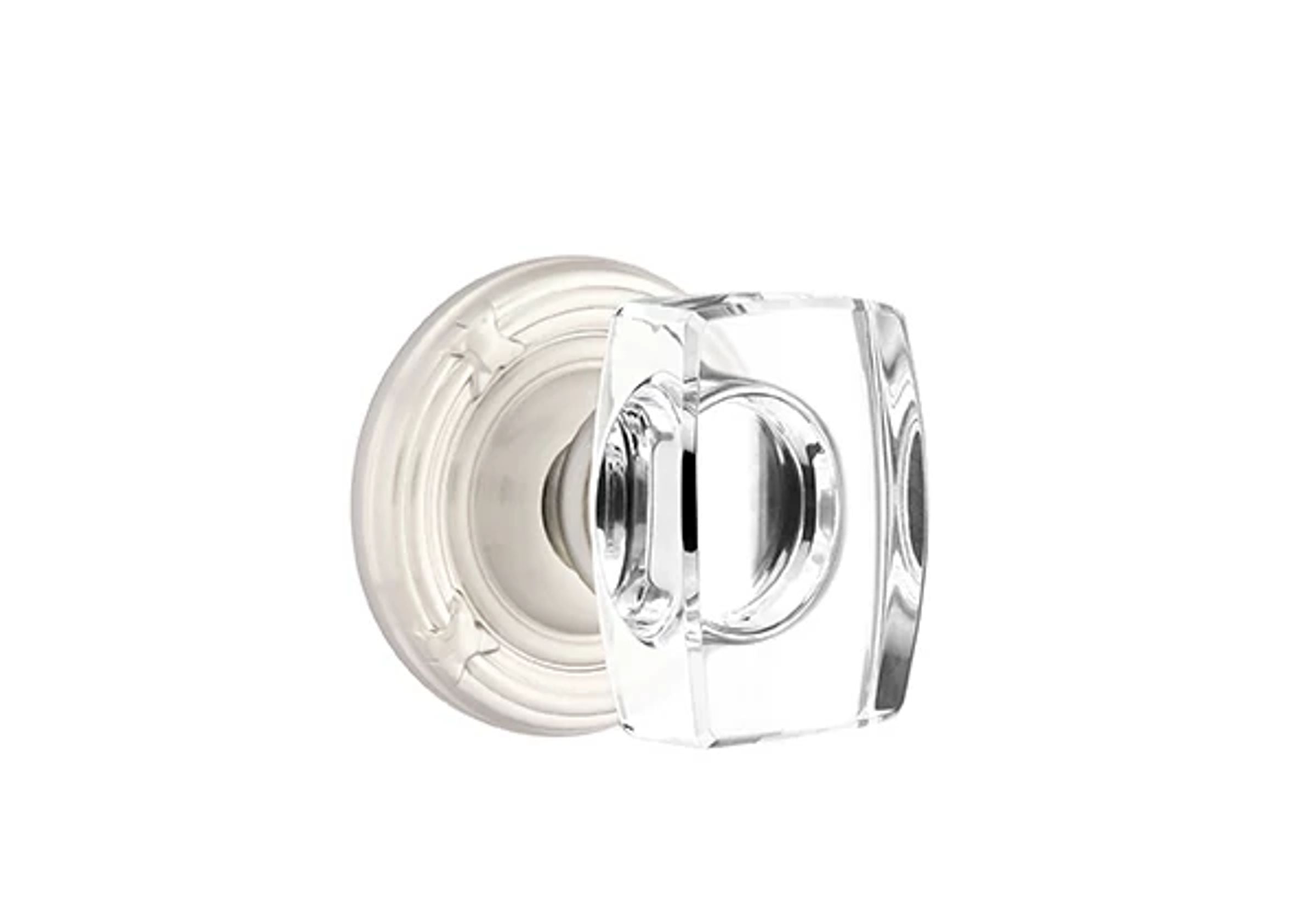 Emtek Windsor Glass Knob Set with Ribbon & Reed