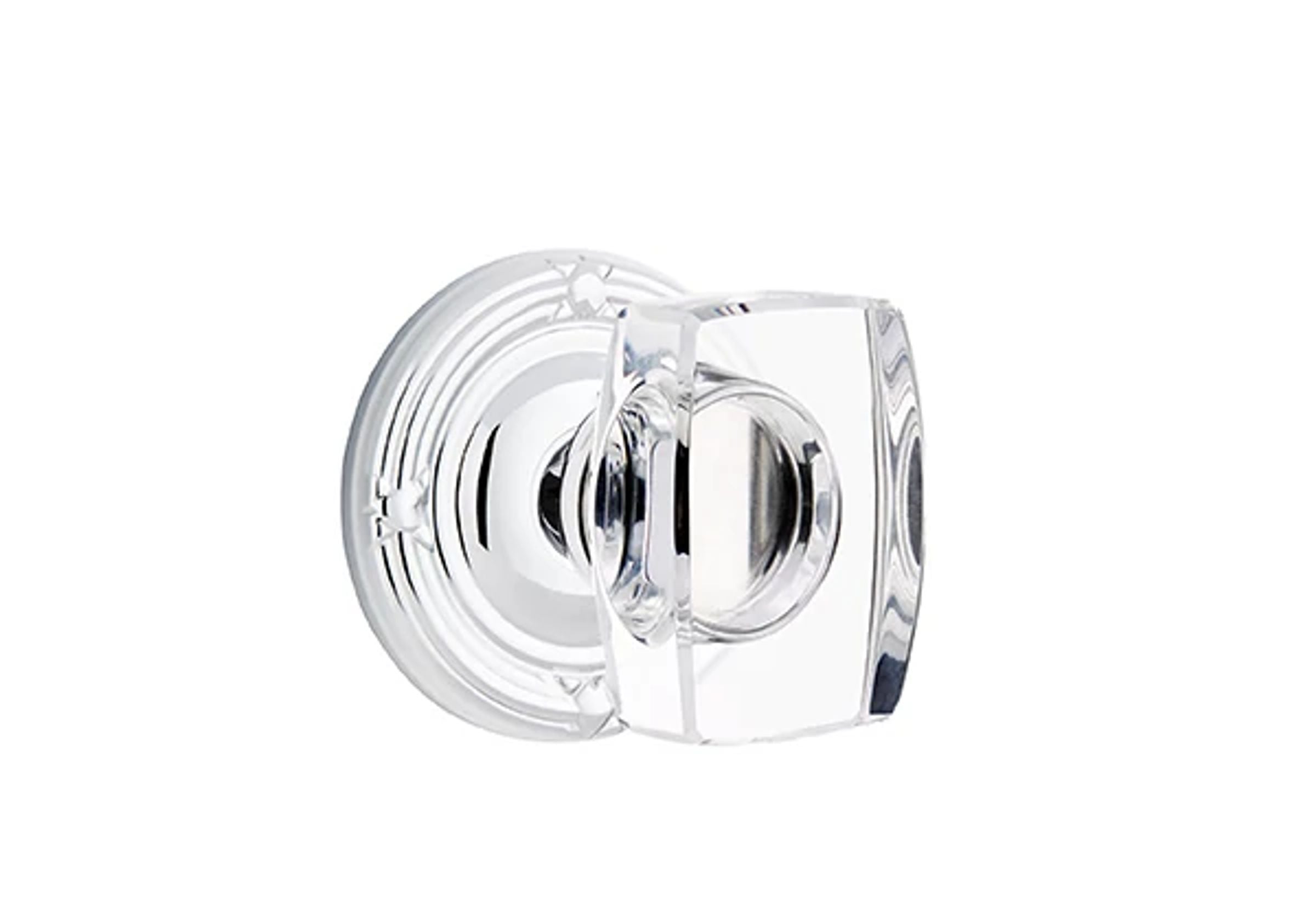 Emtek Concealed Fastener Windsor Glass Knob Set with Ribbon & Reed