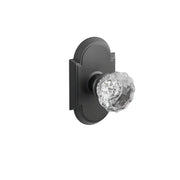 Emtek Concealed Fastener Astoria Glass Knob Set With #8 Rosette