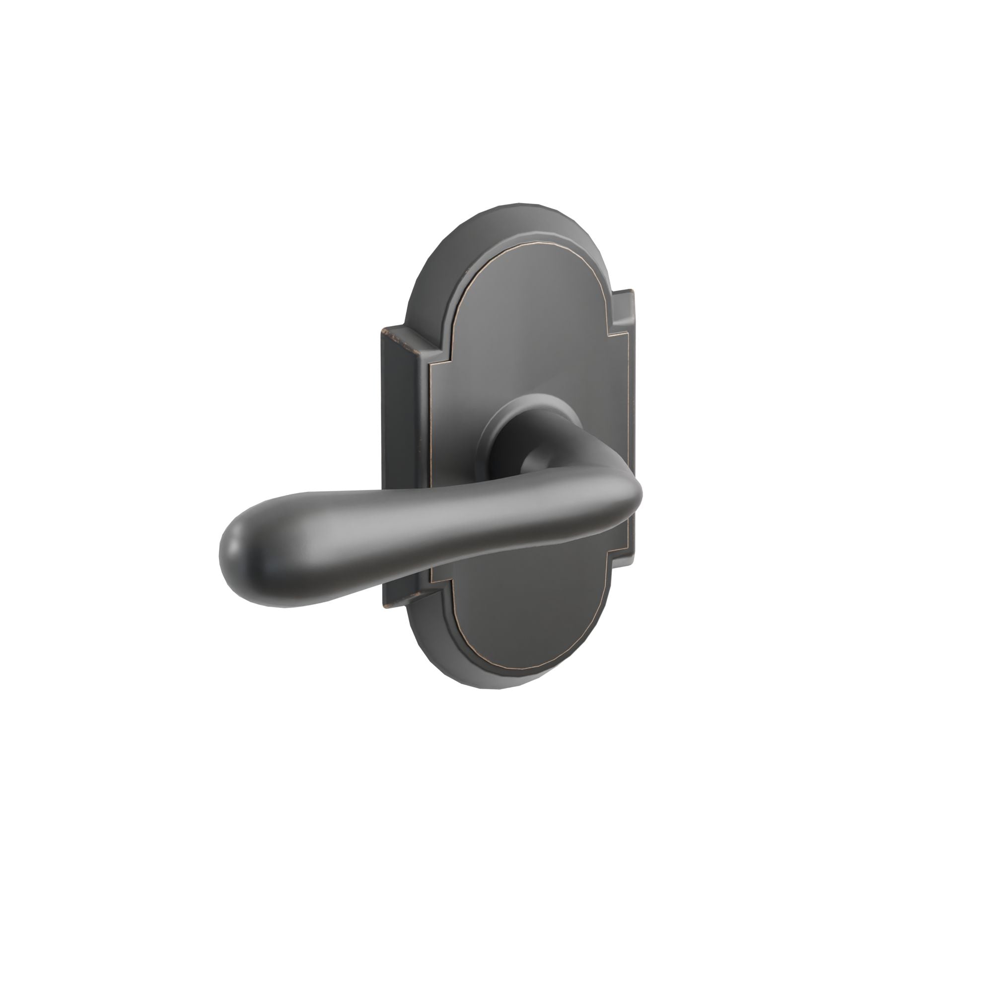 Emtek Concealed Fastener Basel Lever Set With #8 Rosette