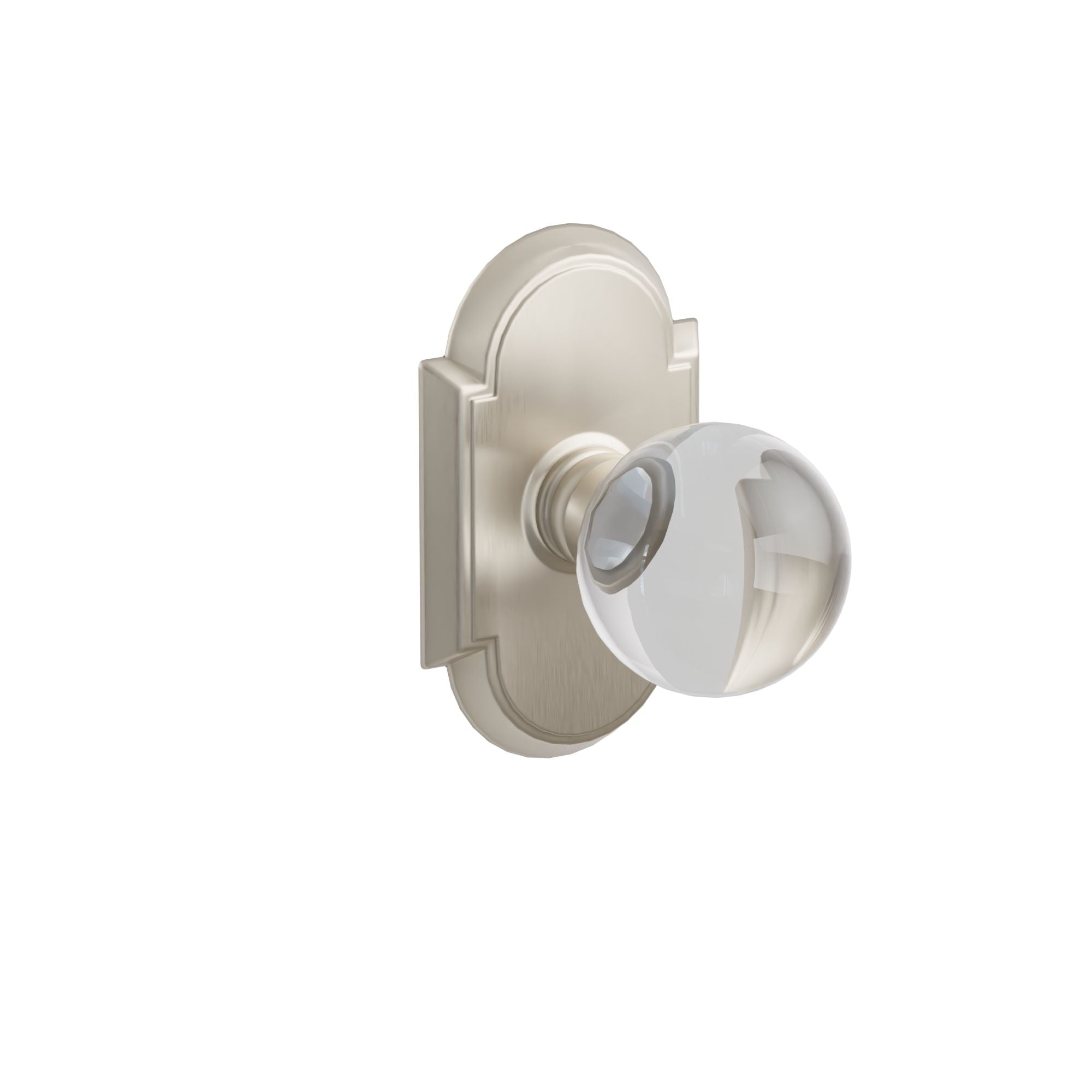 Emtek Concealed Fastener Bristol Glass Knob Set With #8 Rosette