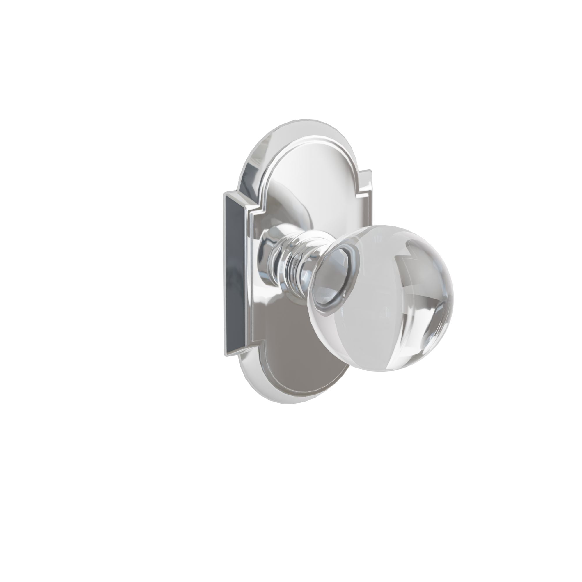 Emtek Concealed Fastener Bristol Glass Knob Set With #8 Rosette