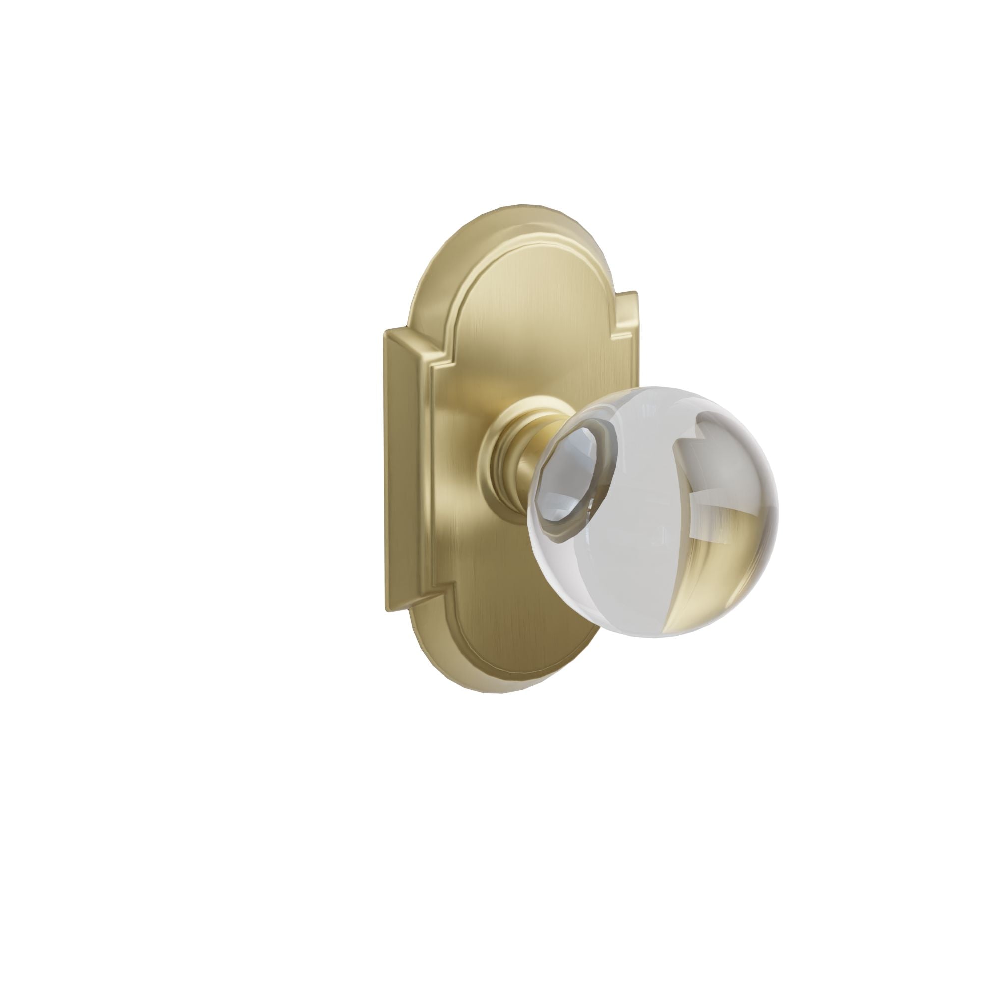 Emtek Concealed Fastener Bristol Glass Knob Set With #8 Rosette