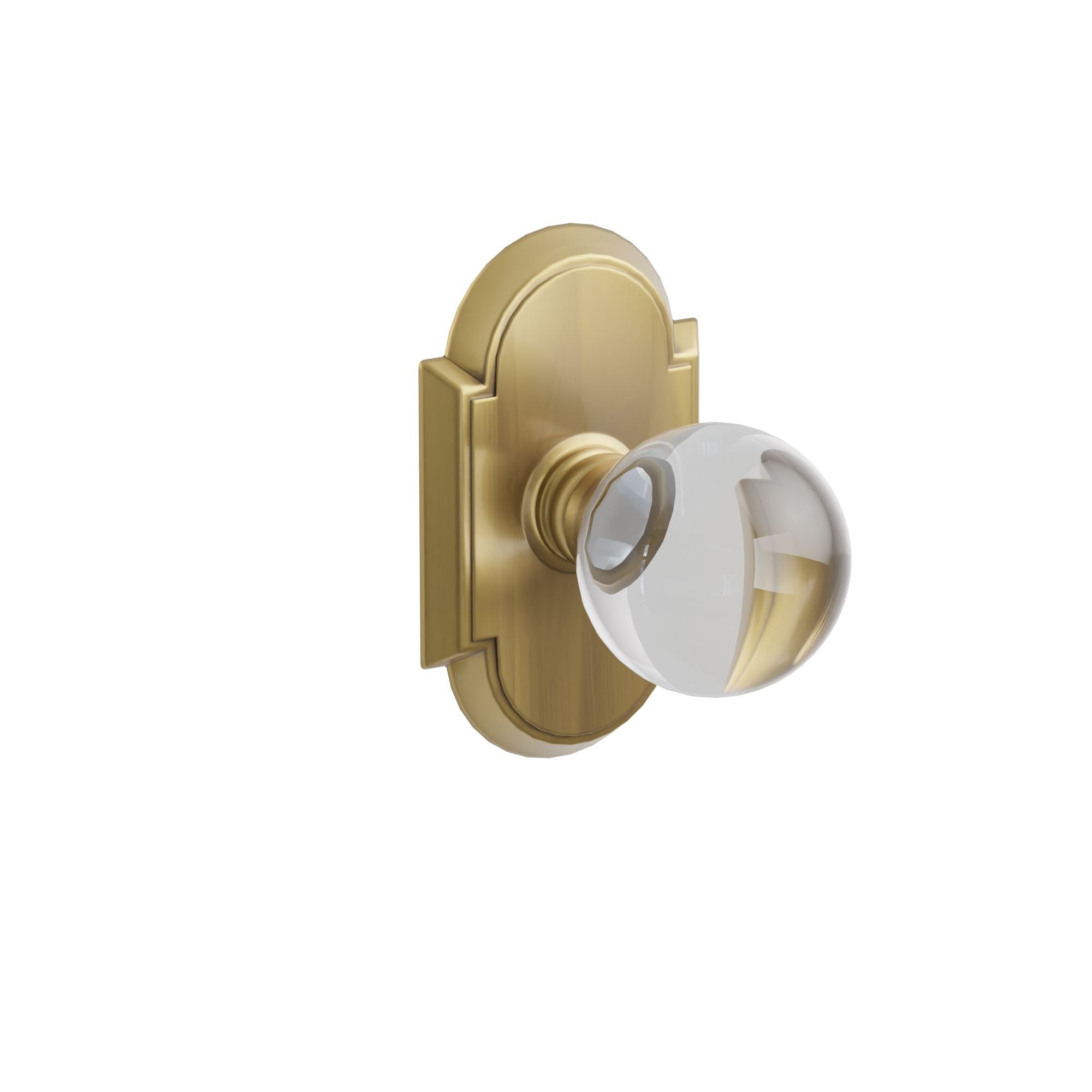 Emtek Concealed Fastener Bristol Glass Knob Set With #8 Rosette