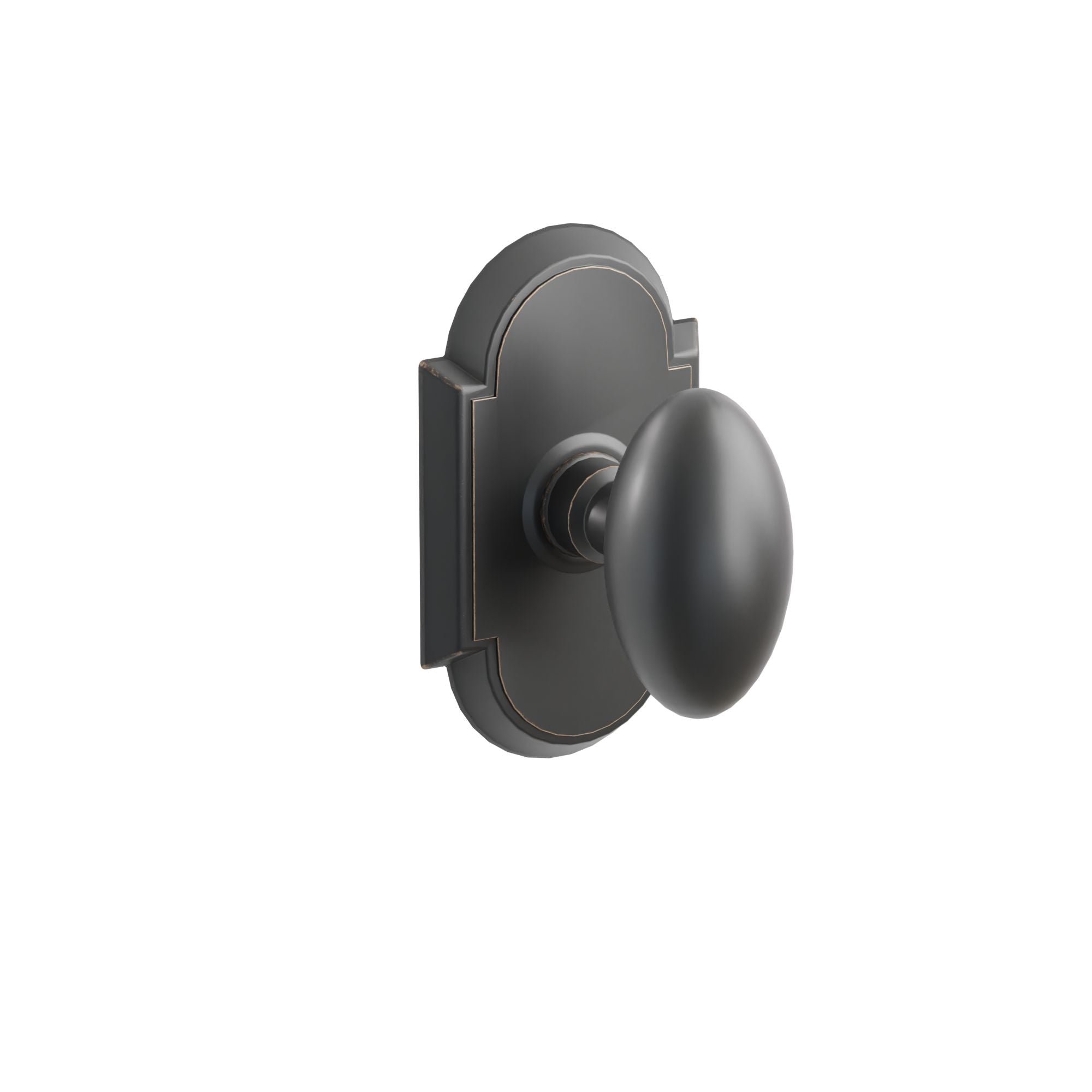 Emtek Concealed Fastener Egg Knob Set with #8 Rosette