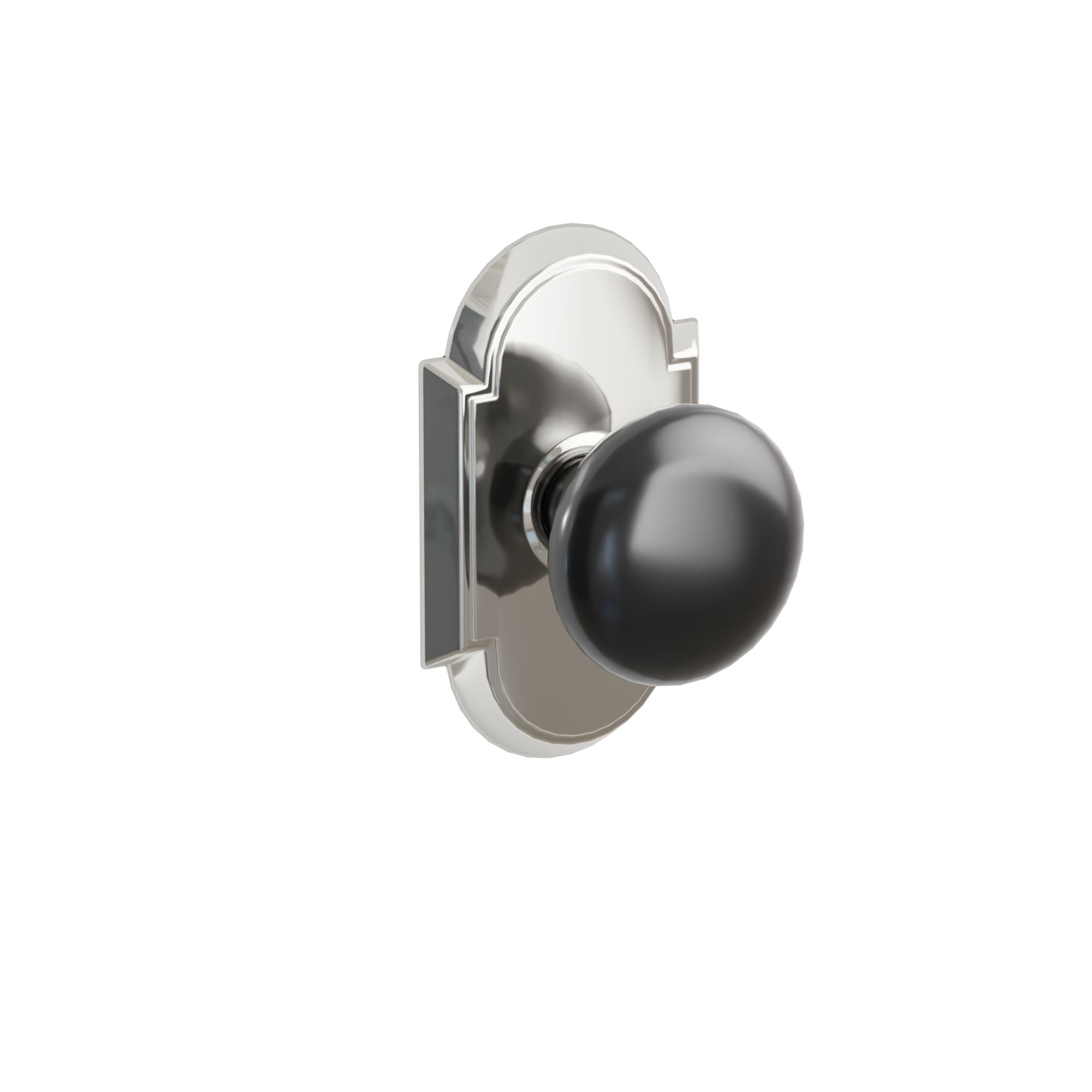 Emtek Ebony Porcelain Knob Set with #8 Rosette